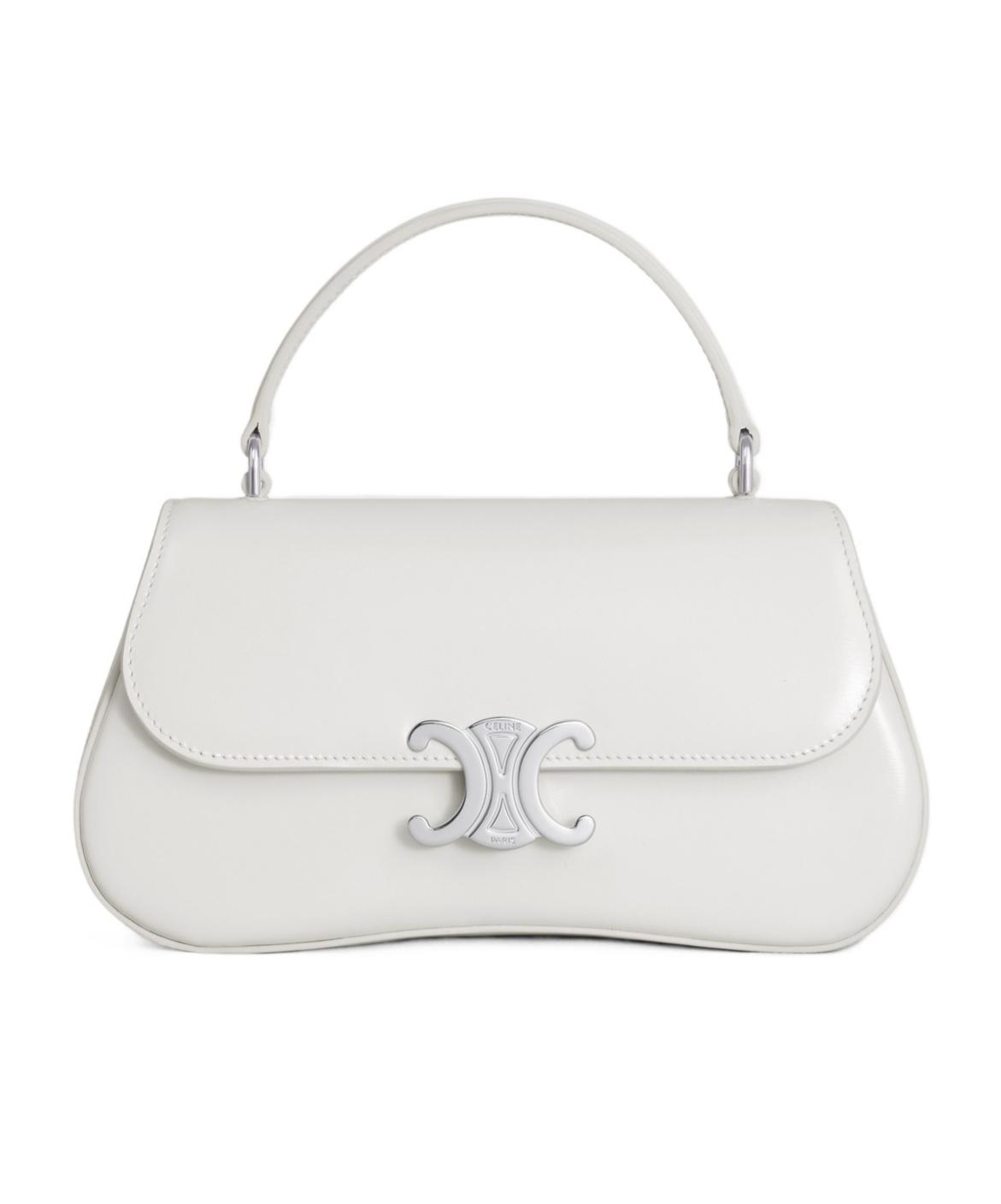 Celine 2026 Lola Bag 28cm White Calfskin 283621