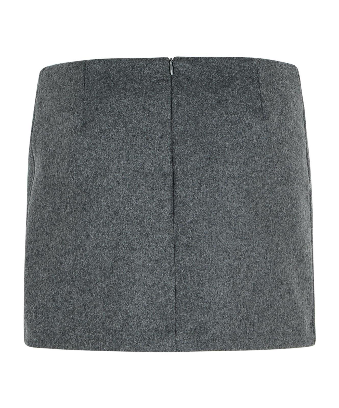 ミニスカート Sportmax Black Mini Skirt In Wool Wool Belted mini skirt, black | Sportmax