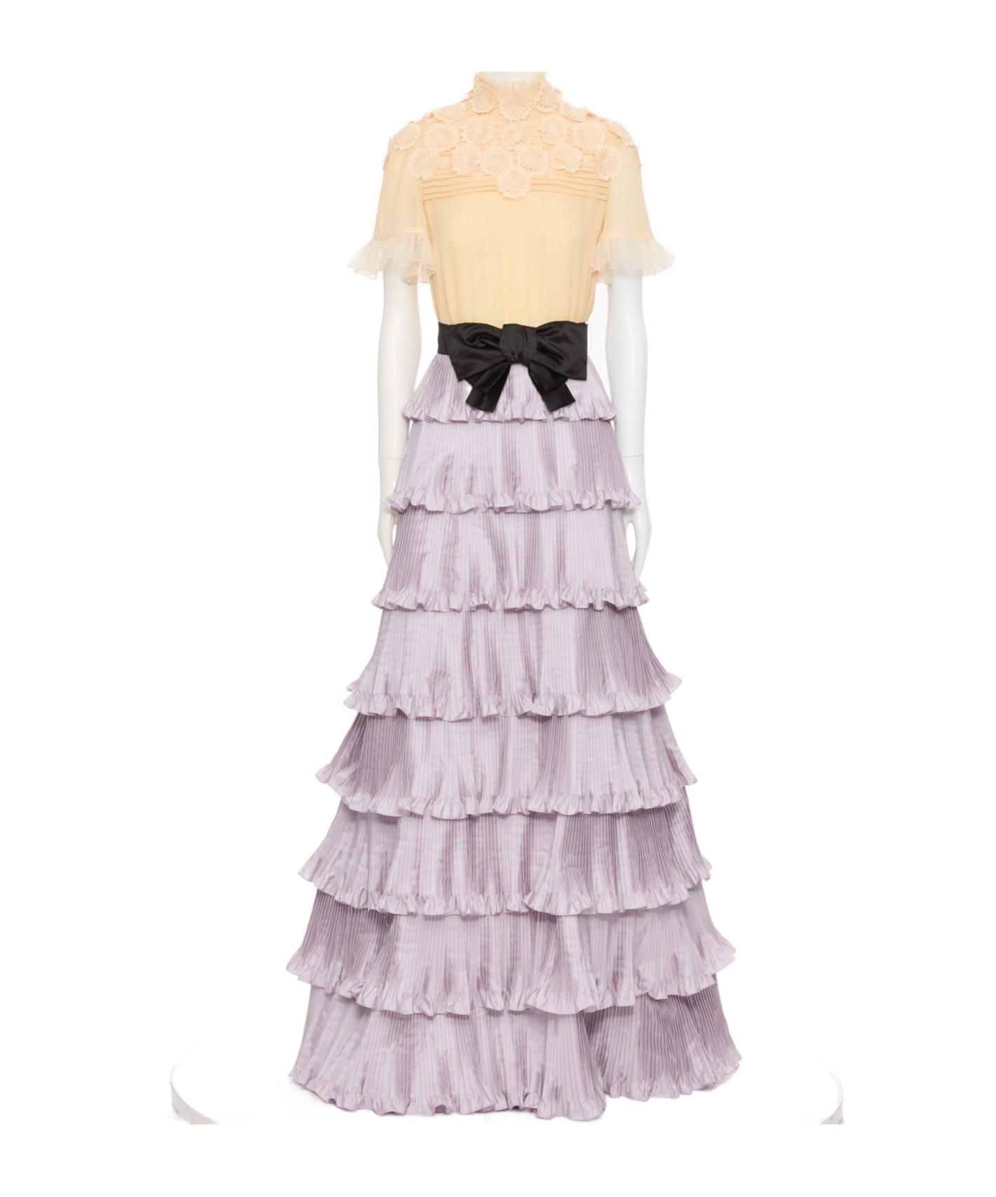 Valentino★素敵！Black/Ivory Bow Detail Short Sleeve Dress m_6474c593f644e567aa888fac.jpeg