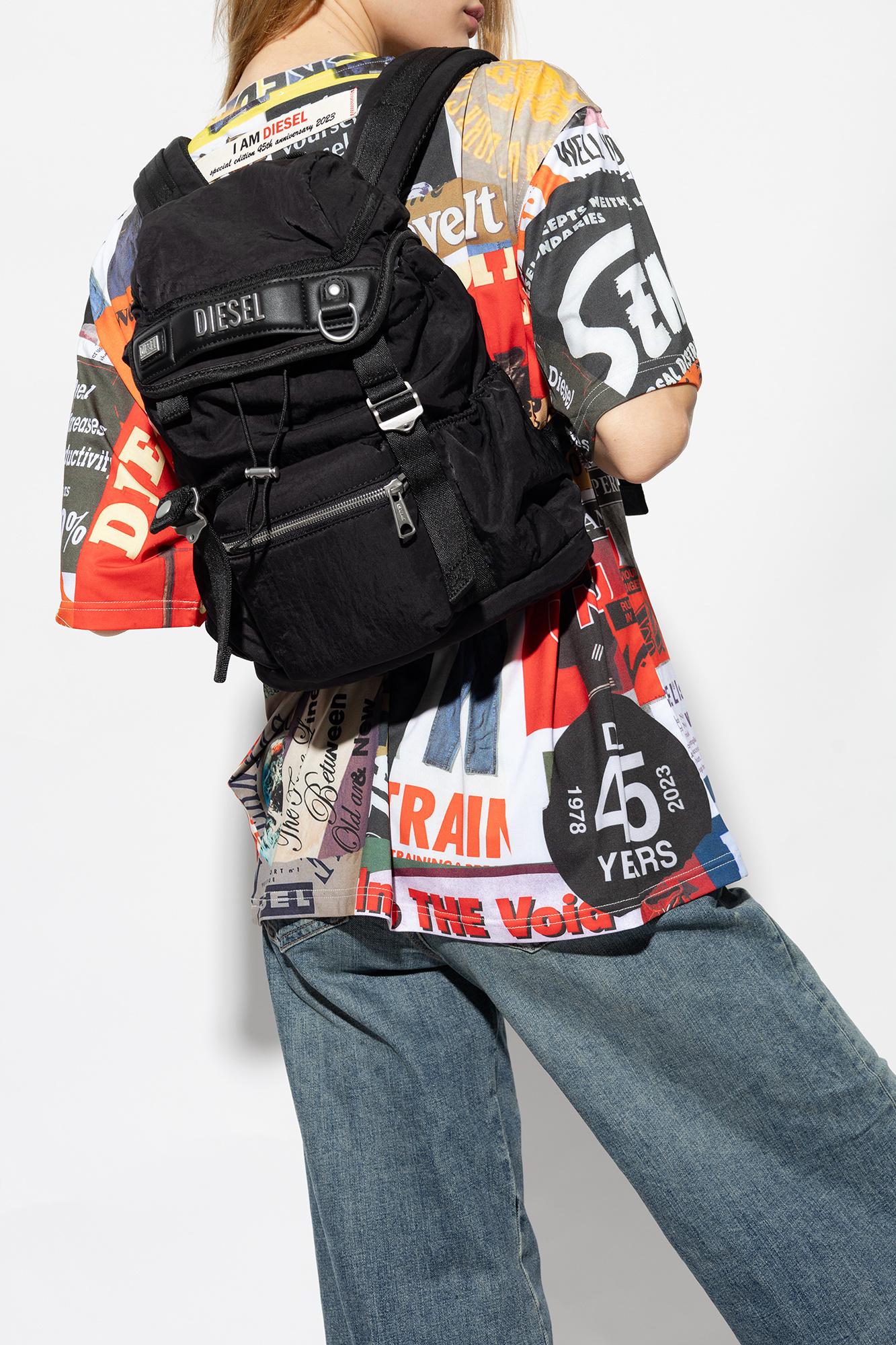 DIESEL Small Logos Backpack in Black | Lyst DIESEL Small Logos Backpack in Black | Lyst