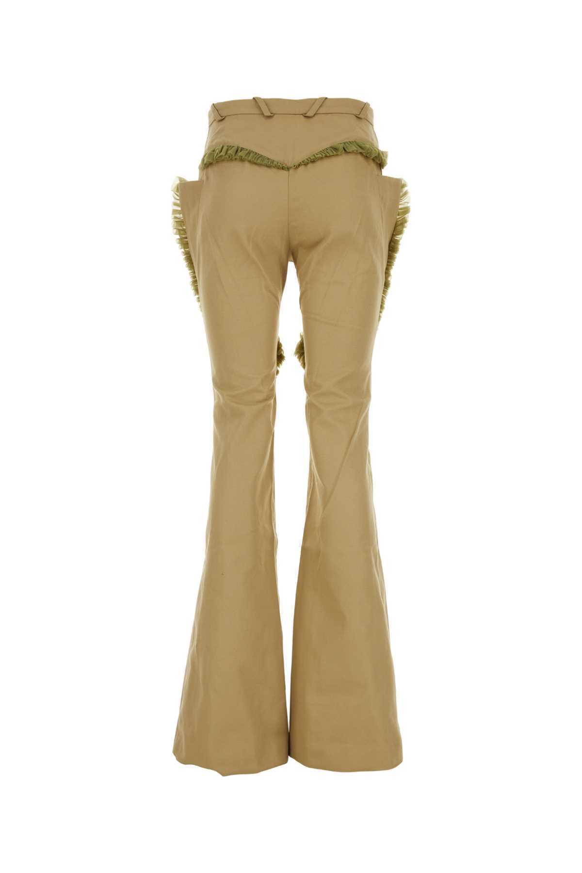 パンツ KIKO KOSTADINOV Beige cotton pant (KKWAW23T0510 OAKSALVIA) Large pants Kiko Kostadinov Beige size 38 FR in Cotton