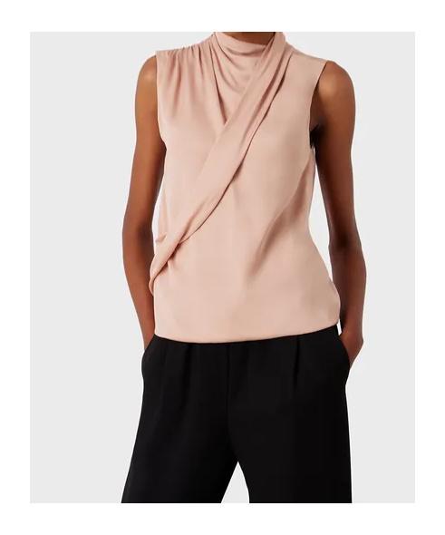 Tシャツ・カットソー GIORGIO ARMANI MAROCAIN GLITTERY SILK SLEEVELESS TOP GIORGIO ARMANI Tank Top | spinnaker | REVERSIBLE