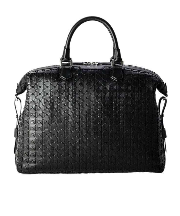 ショルダーバッグ SERAPIAN Men Shoulder Bags SRMOSMLL711142B 001 Black Leather messenger & crossbody bags for men - Mens leather bag