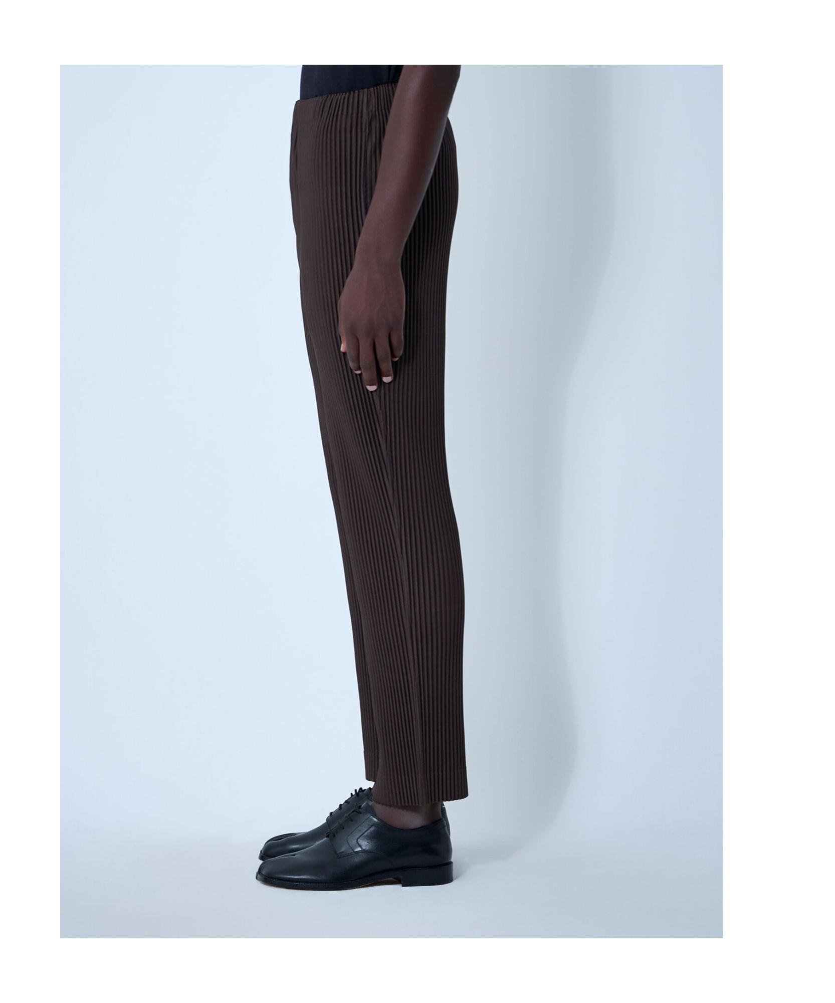 ISSEY MIYAKE ダークグレー スラックス XL ISSEY MIYAKE(イッセイミヤケ) 80's Tuck slacks タック