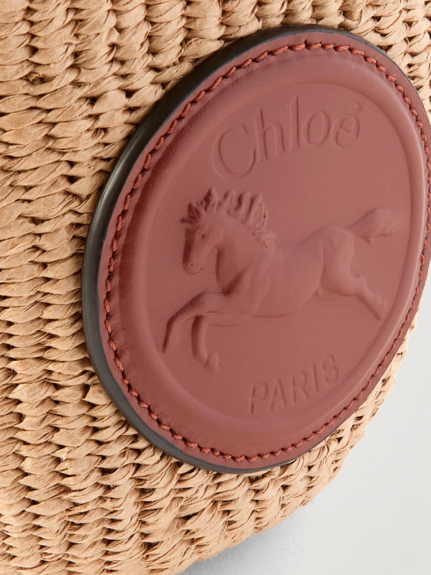 Chloé Chloé Mini Horse Medal Basket Bag in Brown | Lyst