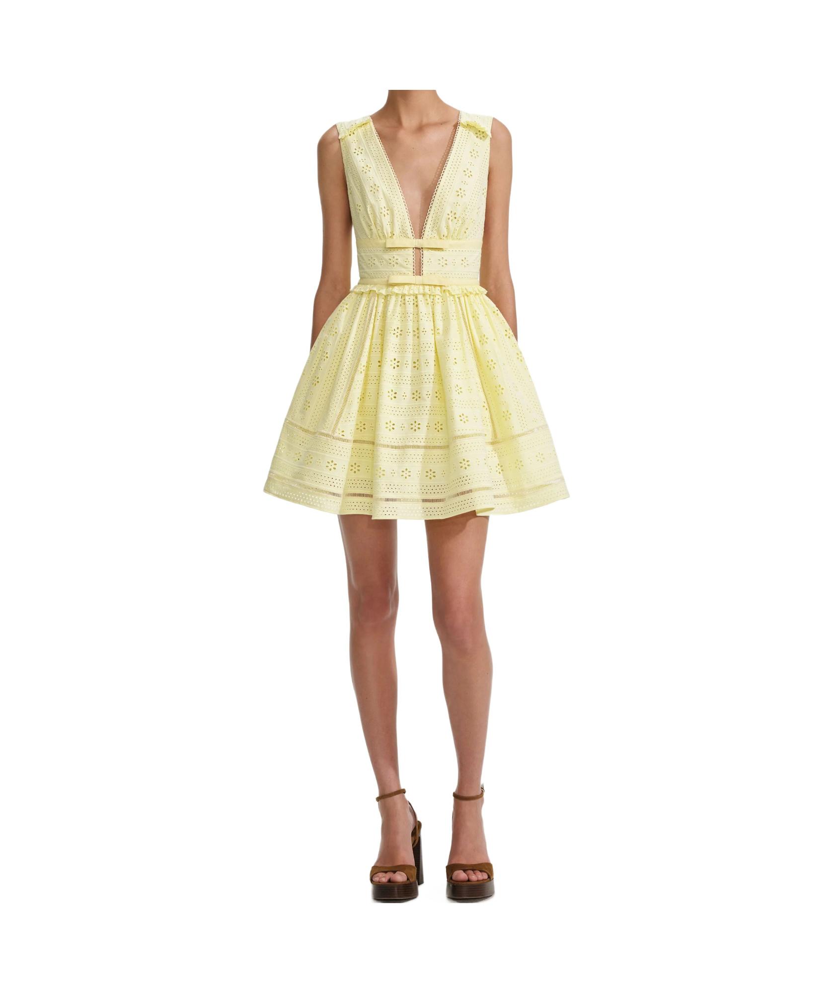 美品　Self-Portrait Cutout Eyelet MiniDress Self-Portrait Mini and short dresses for Women | Online Sale up to