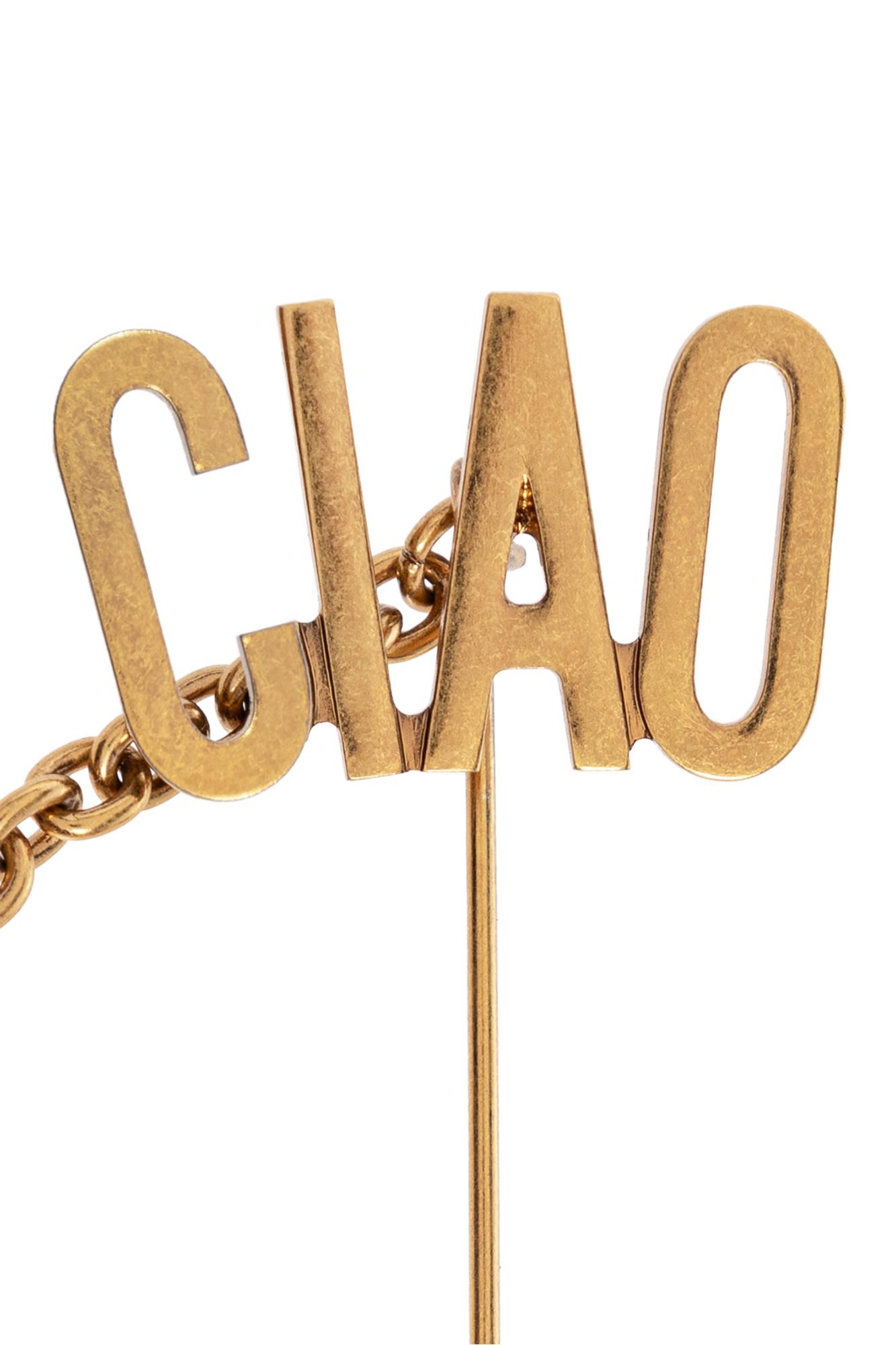 【関税込み】Moschino ゴールド Archive Group ブローチ Gold Archive Goose Brooch by Moschino on Sale