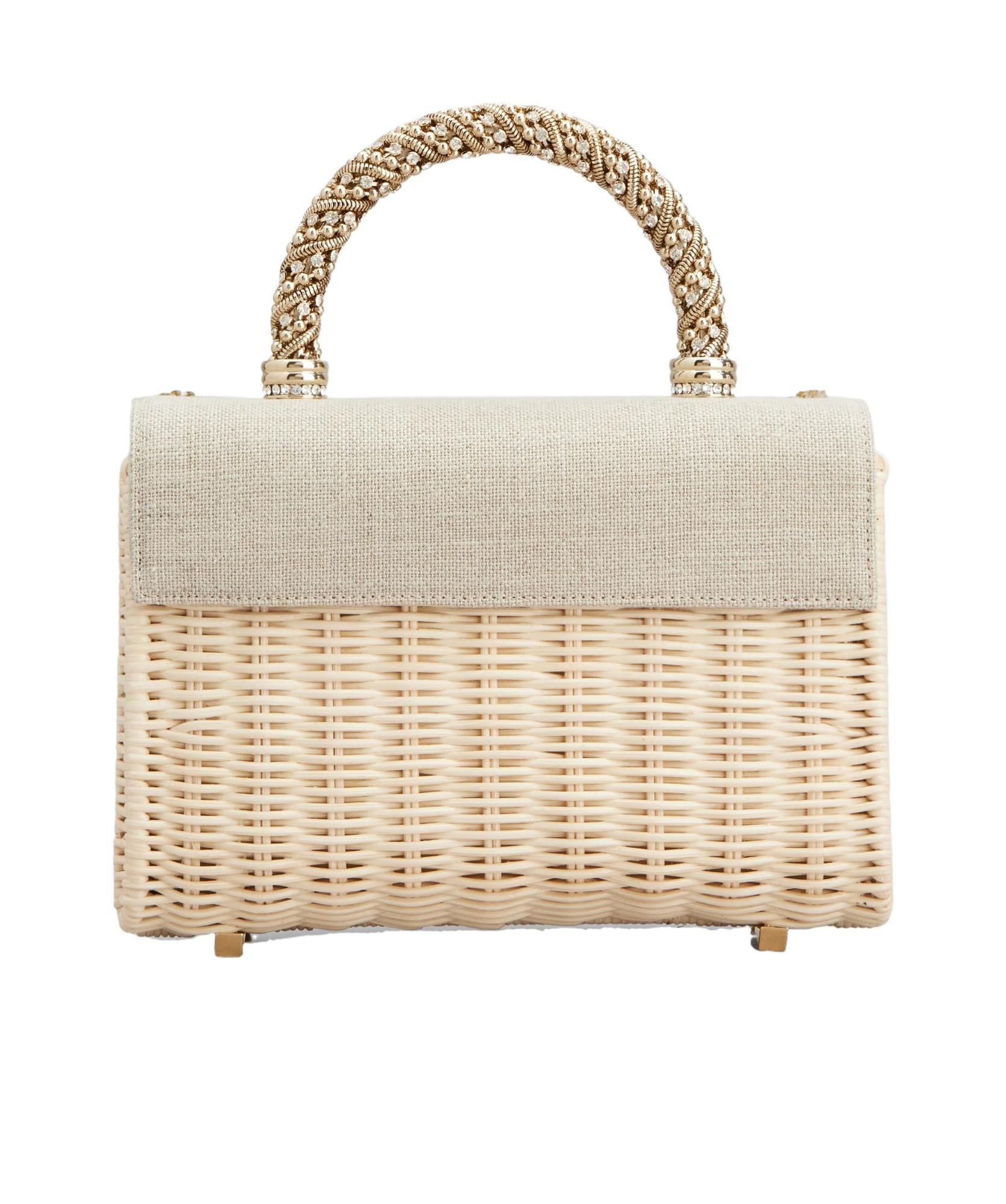 ハンドバッグ ROGER VIVIER 'Mini Jewel Efflorescence' handbag Gold Jewel Efflorescence Mini Bag in satin Pink Woman