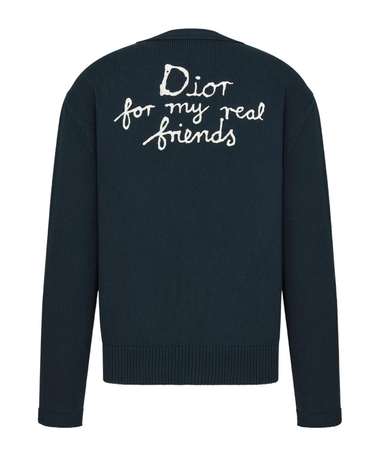 Dior And Hylton Nel Cardigan in Blue for Men | Lyst
