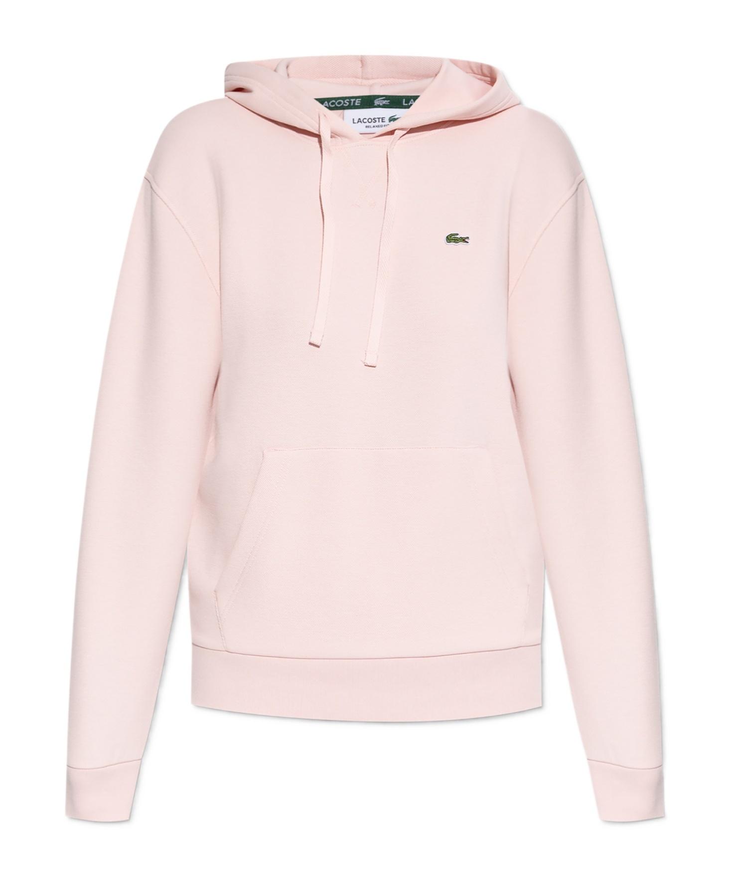 Lacoste Piqué Hoodie in Pink Lyst