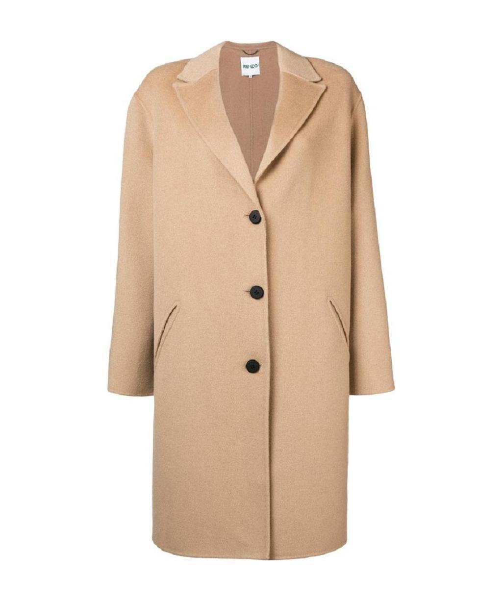 ジャケット・アウター KENZO Cotton Wool Double Breasted Coat KENZO Cotton Wool Double Breasted Coat