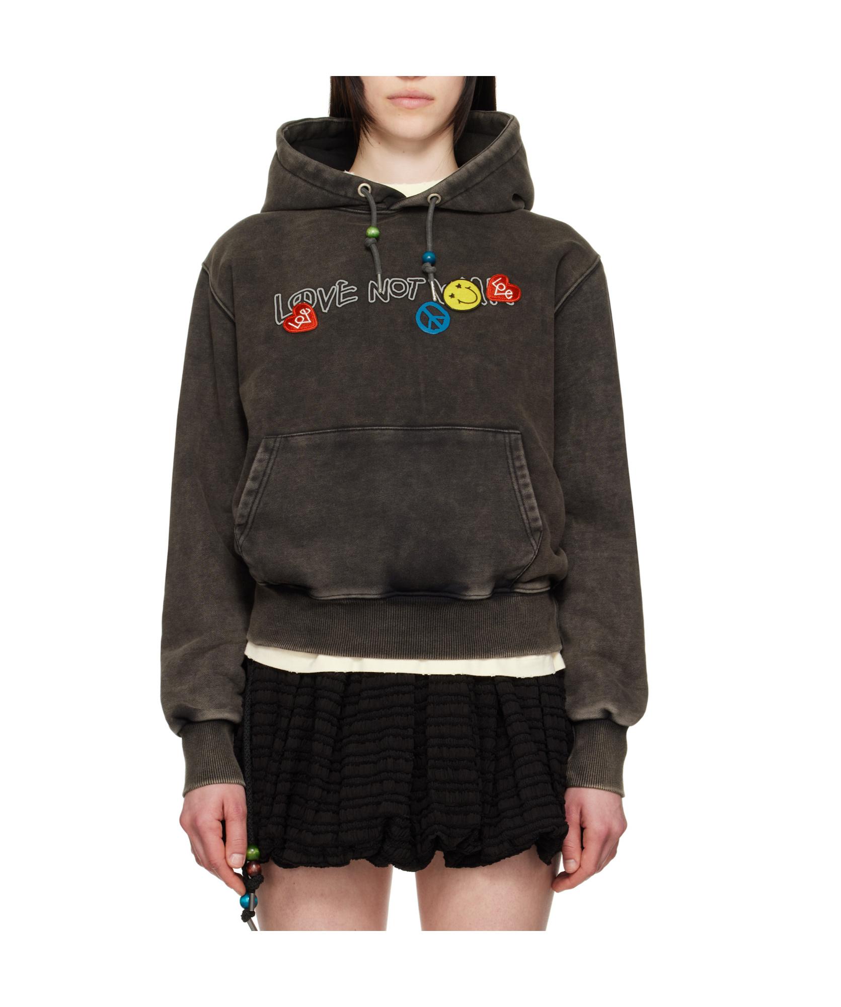 【ANDERSSON BELL】 UNISEX LOVE DYED HOODIE ANDERSSON BELL Love Dyed Hoodie in Black | Lyst