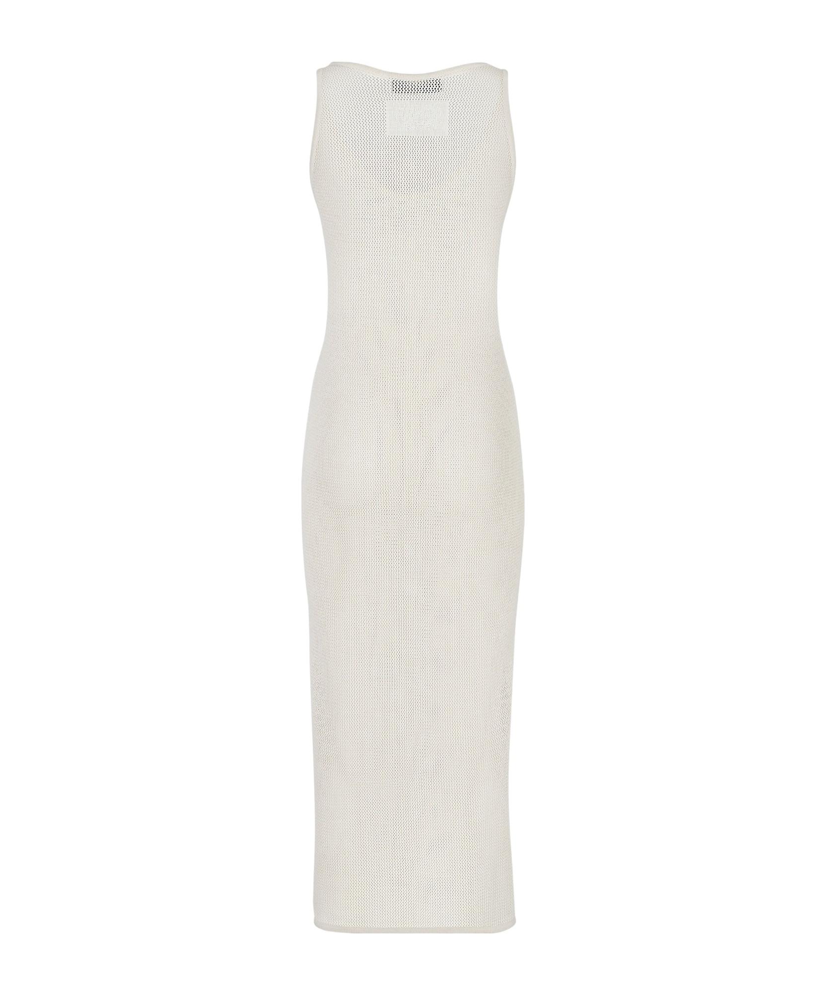 Fendi Mesh Knitted Sleeveless Dress in White | Lyst