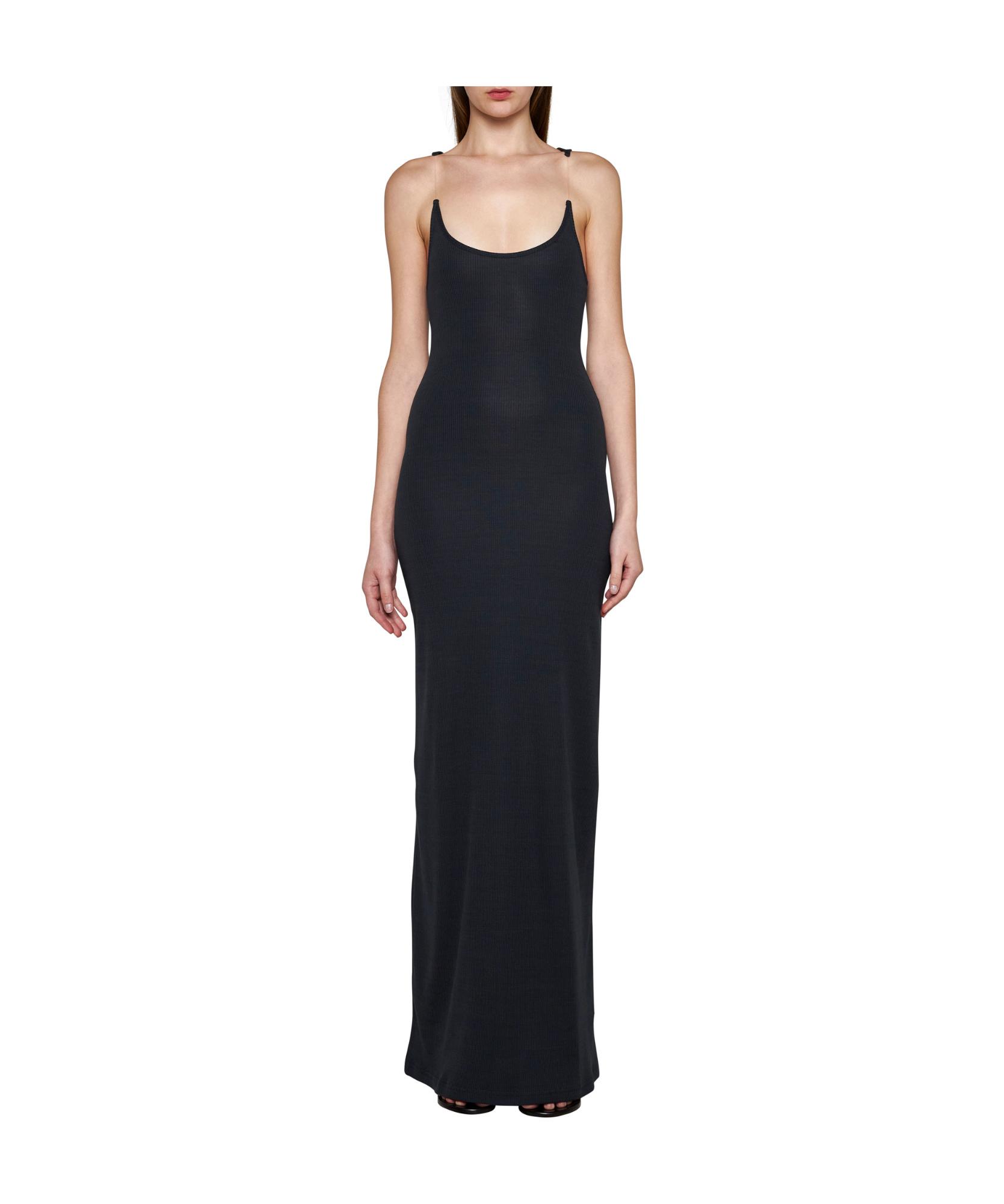 Ribbed-knit cotton maxi dress in black - Y Project | Mytheresa