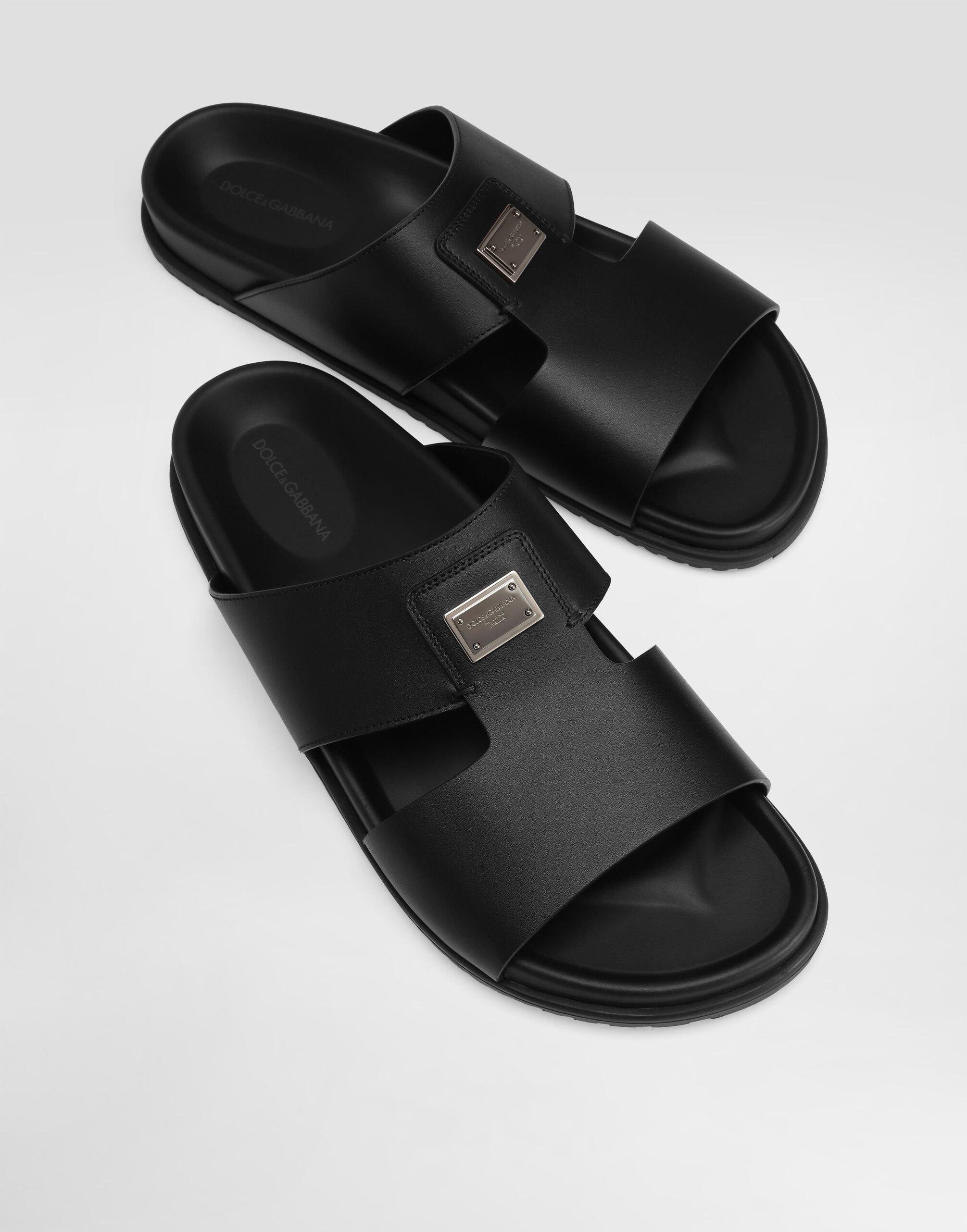 Dolce & Gabbana Leather sandals for Men | Online Sale up to