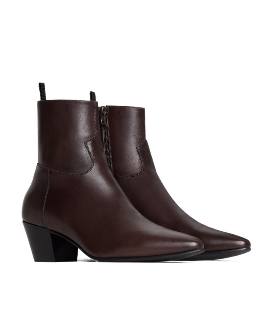Celine Jacno Zipped Boot in Brown for Men | Lyst