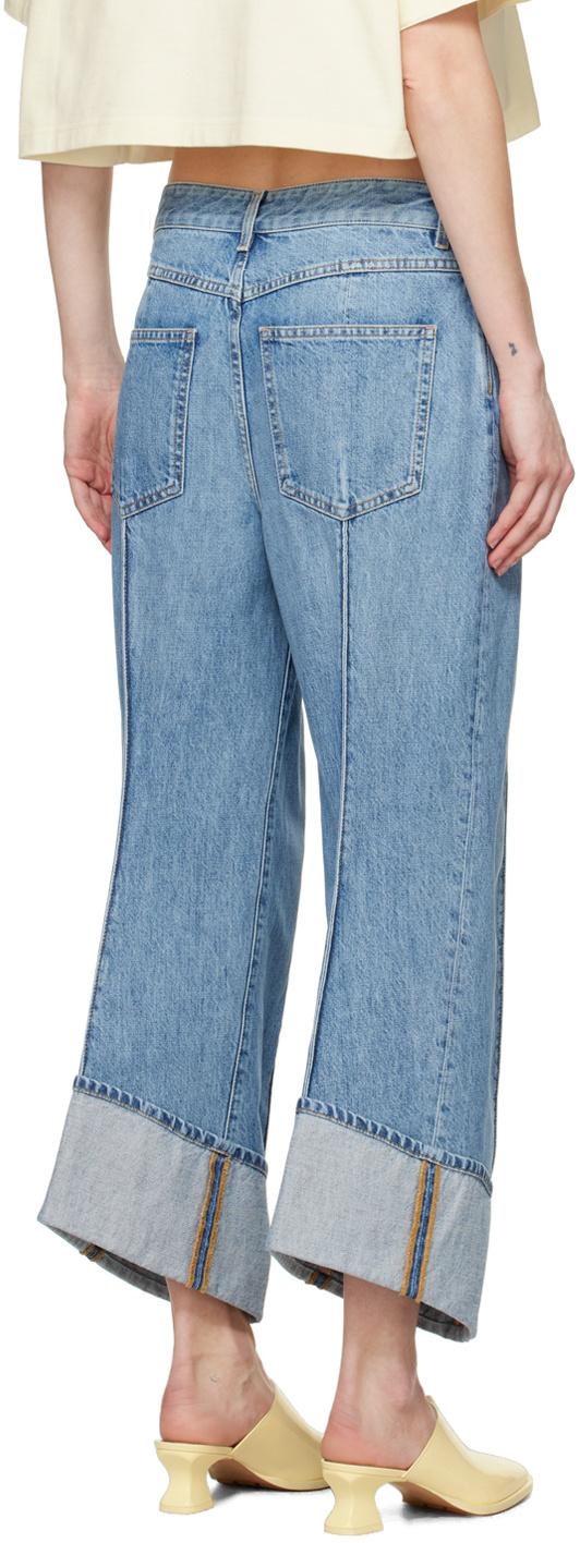 Bottega Veneta Curved Shape Vintage Jeans in Blue | Lyst UK