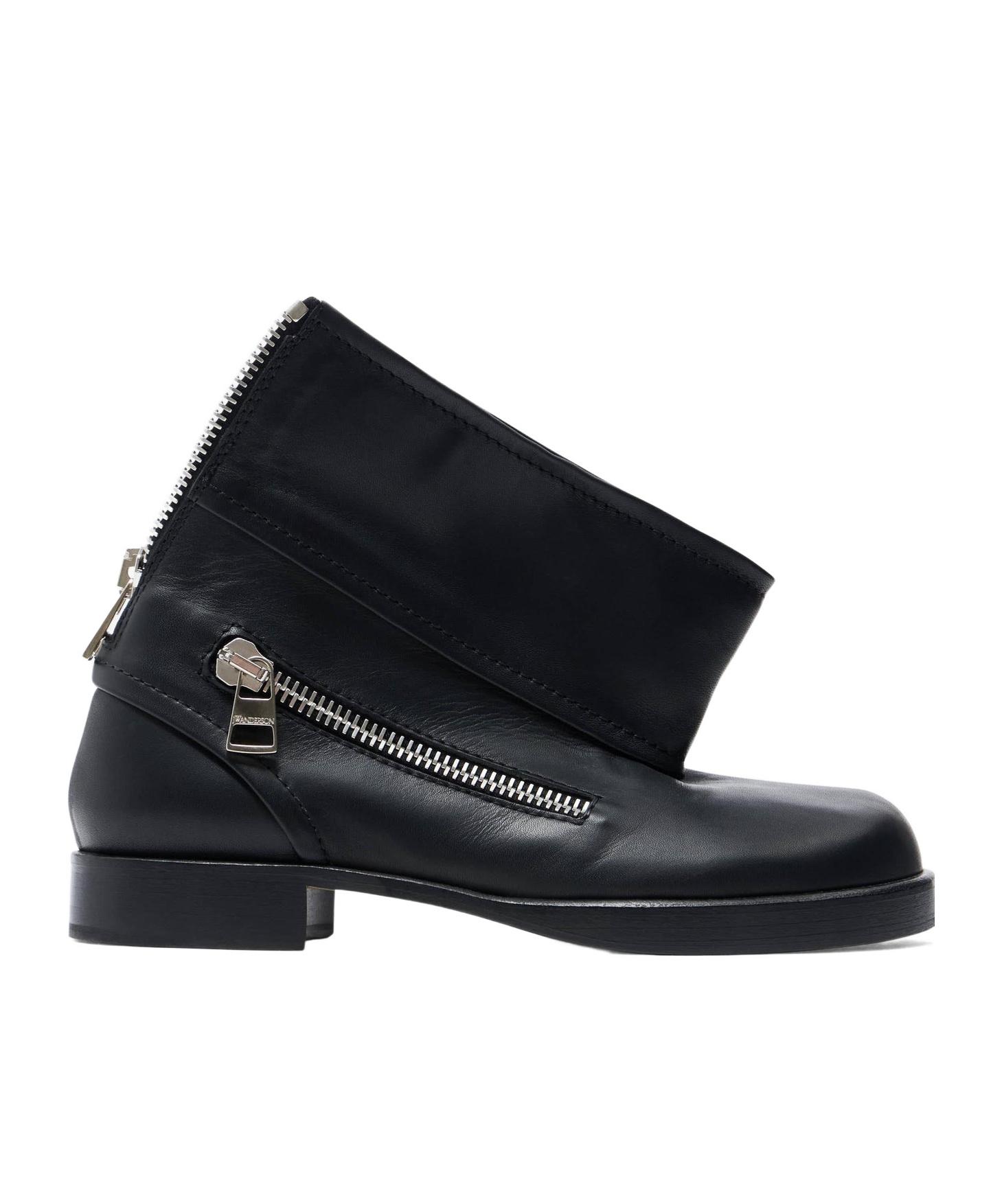 JW ANDERSON (J.W. side gore boots 38 Black cowhide Used | eBay