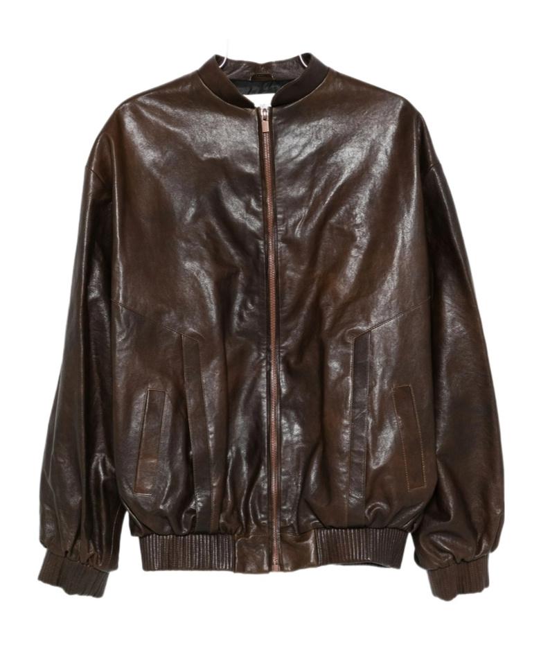 レザージャケット・コート MAGDA BUTRYM FW25 '19' biker jacket (297725 BROWN) Cropped Suede Biker Jacket – FORTY FIVE TEN