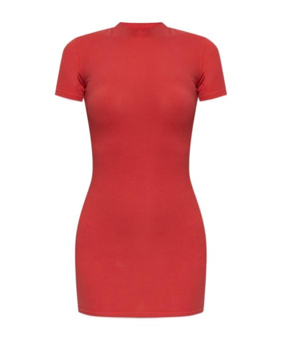 ワンピース Balenciaga Red Stretch Jersey Mini Dress Balenciaga Ruched Jersey Mini Dress In Red | ModeSens