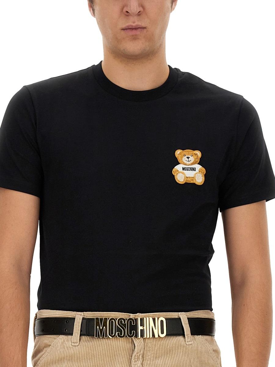 Moschino Teddy Bear Pattern Short-Sleeved T-Shirt for Men Lyst