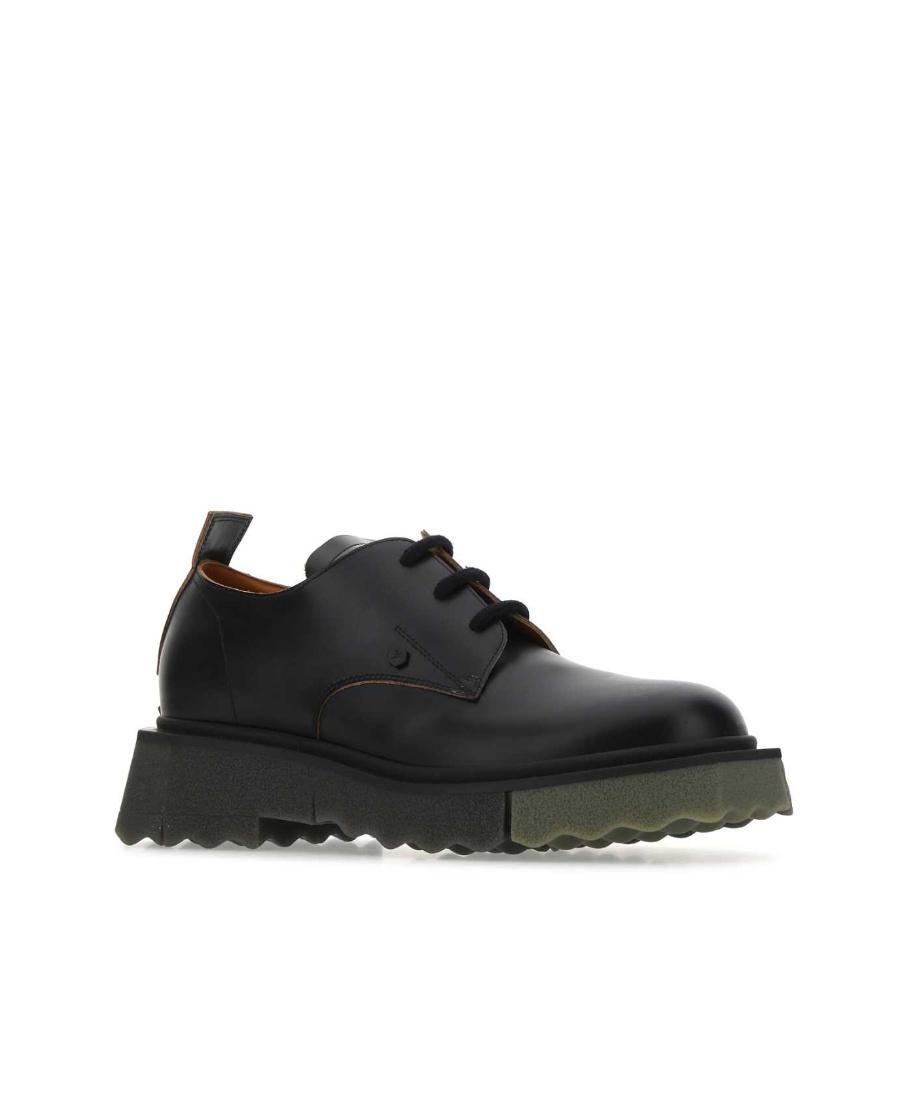 【Off White】LEATHER SPONGE DERBY ★関税送料込み Off-White Sponge スニーカー