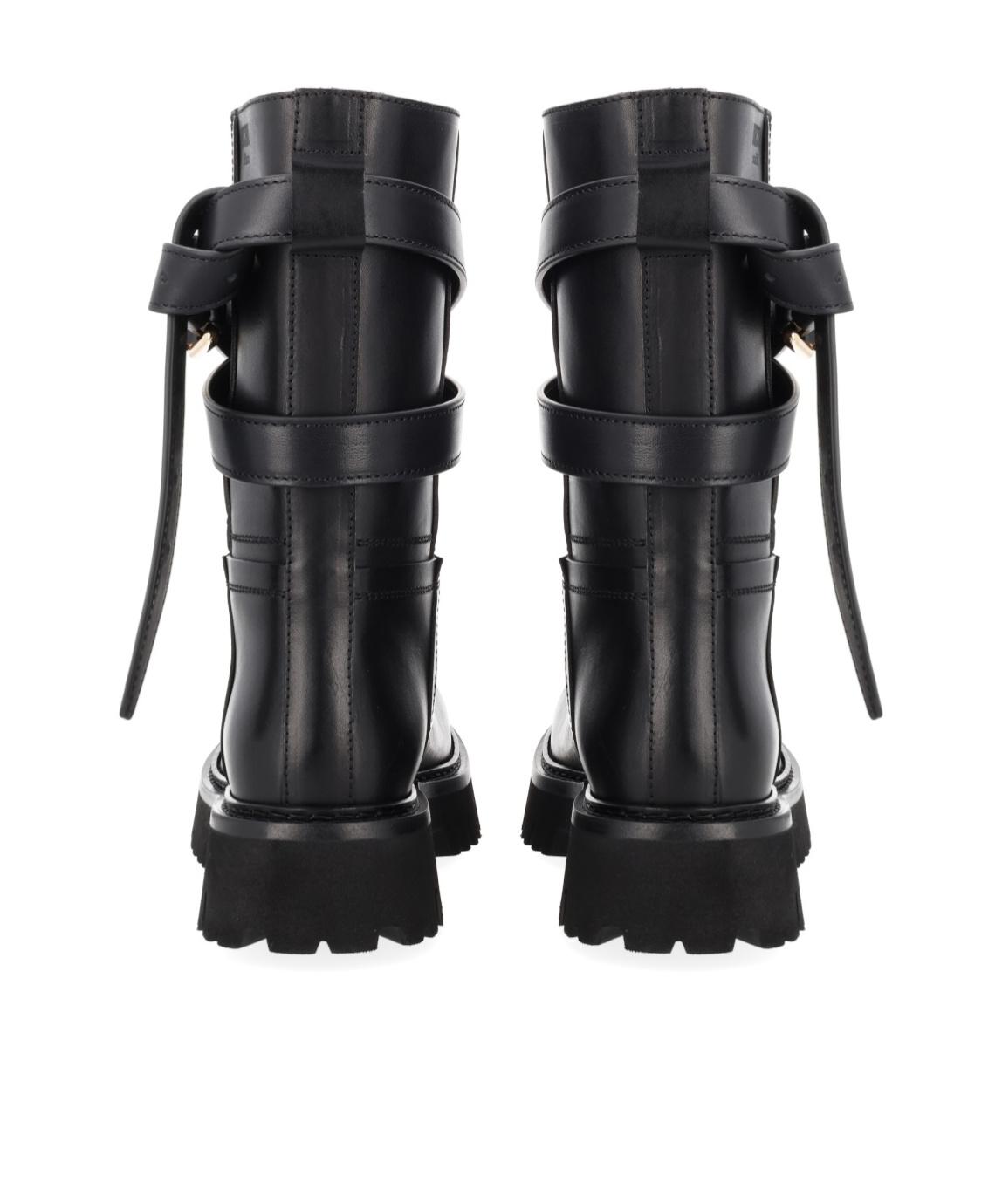 Moschino Buckle Ankle Boots in Black | Lyst display picture 3
