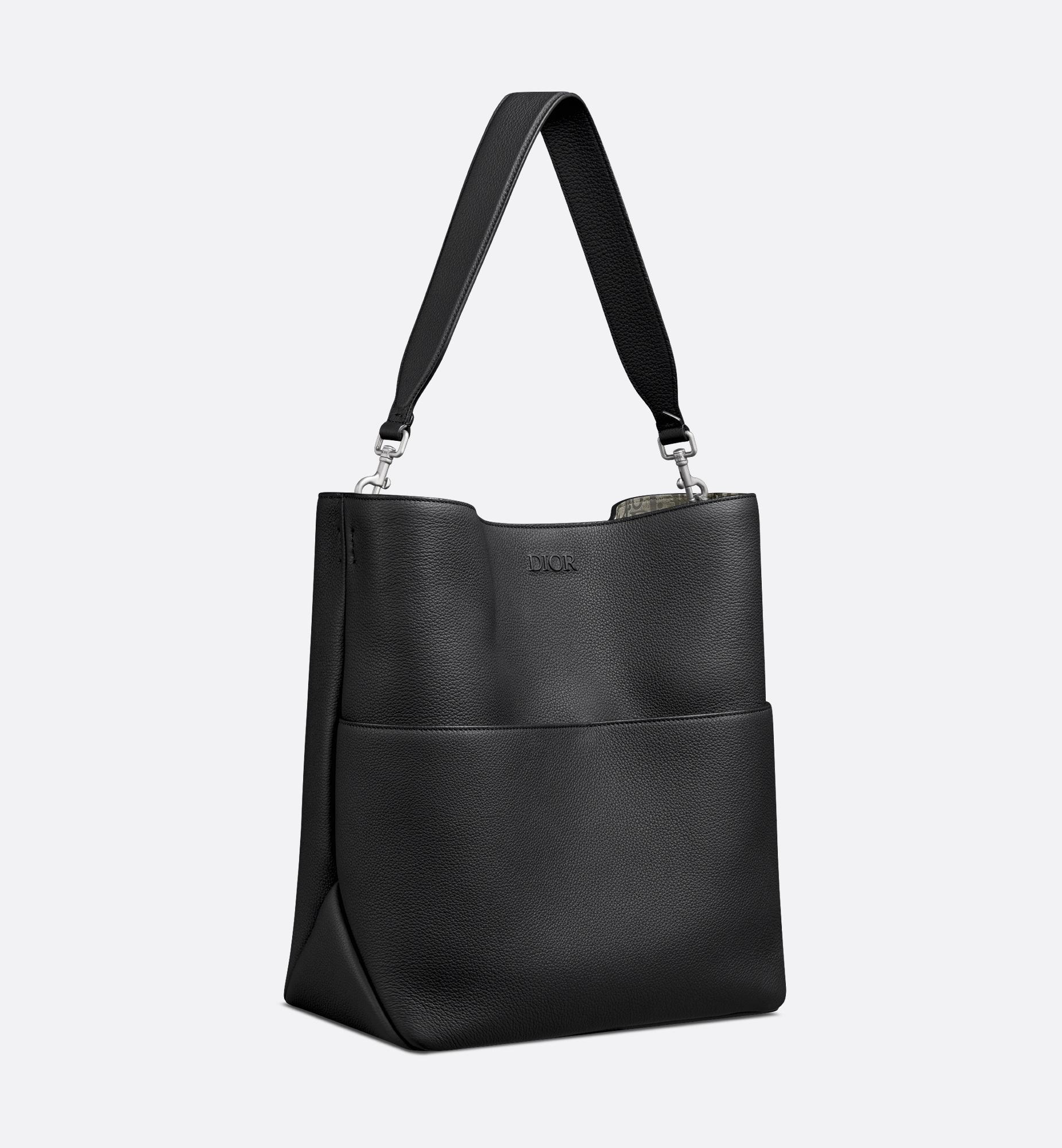 Dior Privé Vertical Hobo Bag in Black for Men | Lyst