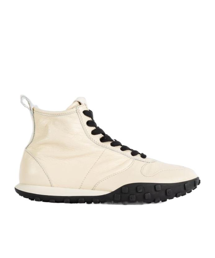 スニーカー JIL SANDER Leather high-top sneakers High-top leather sneakers in black - Jil Sander | Mytheresa