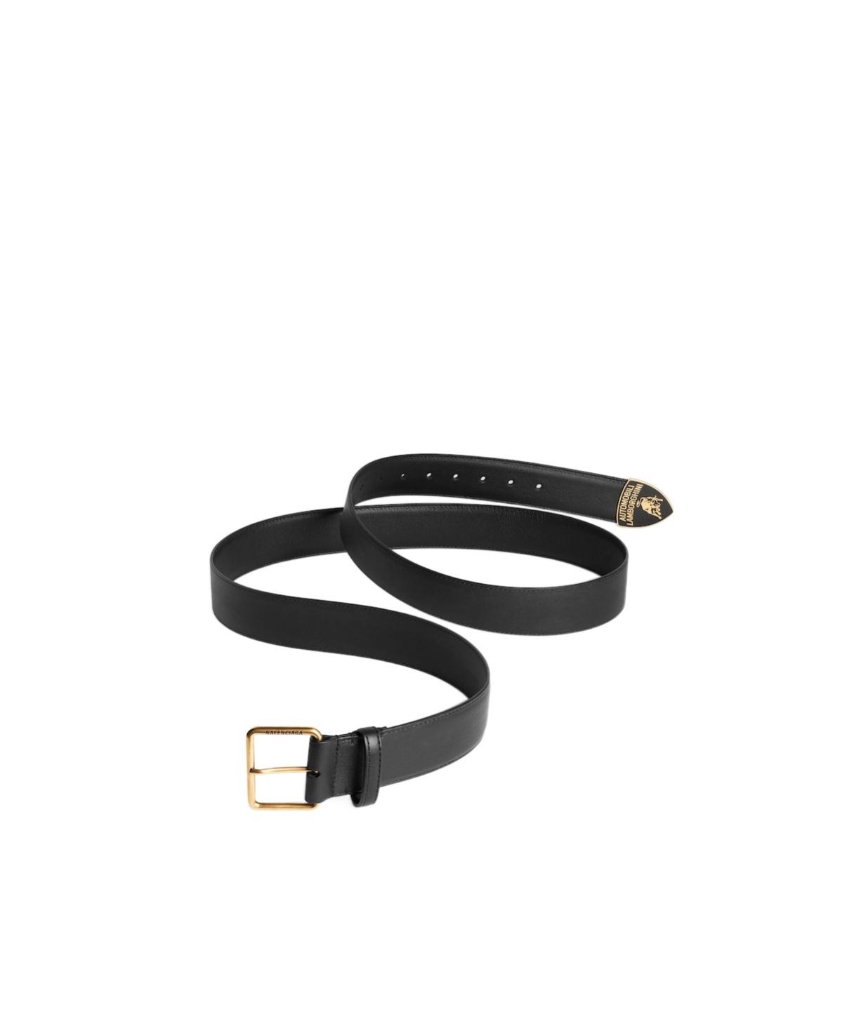 BALENCIAGA ・LAMBORGHINI コラボ　ベルト Balenciaga X Automobili Lamborghini Square Buckle Belt in Black