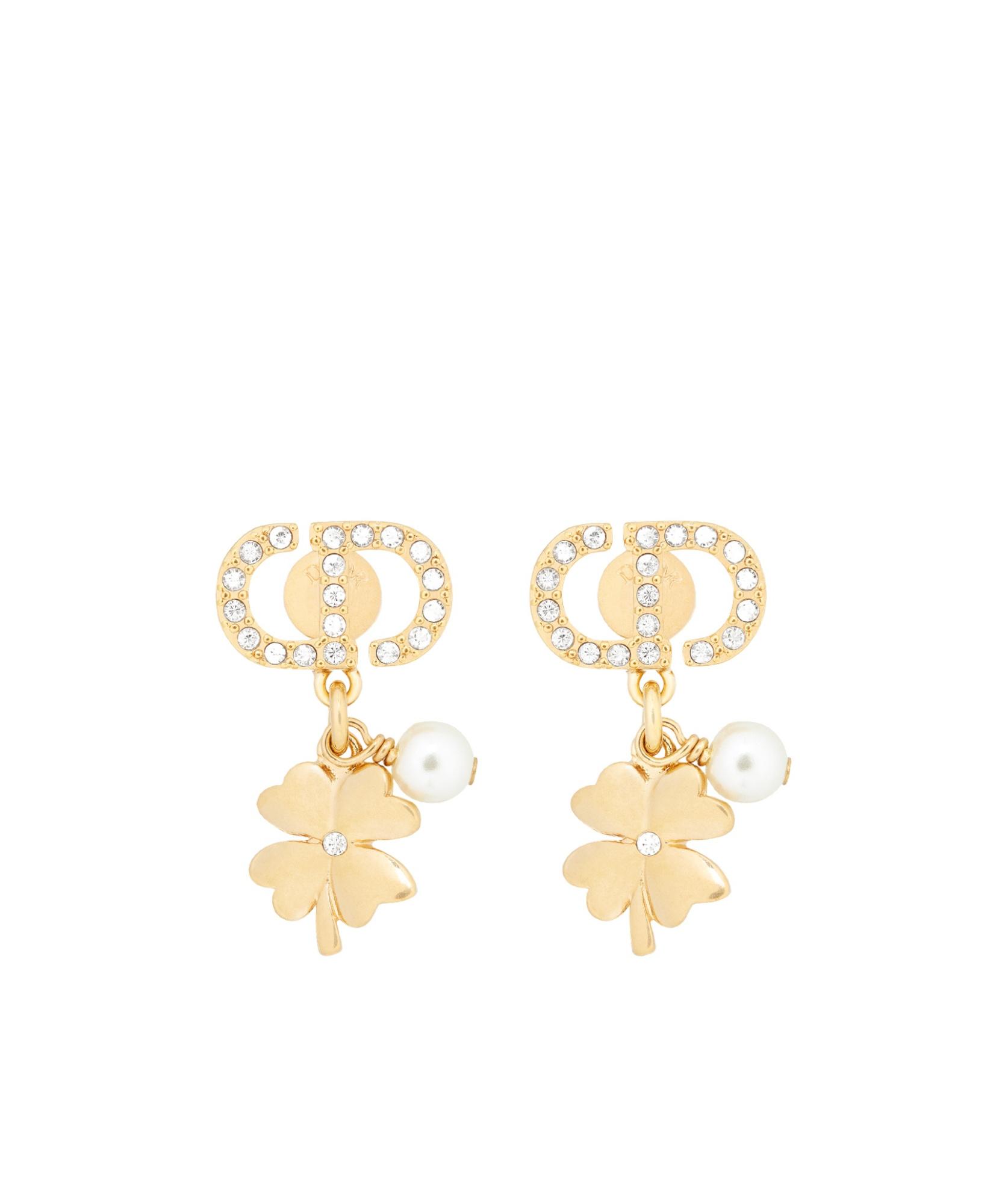 Dior Petit Cd Lucky Charms Earrings in Metallic | Lyst