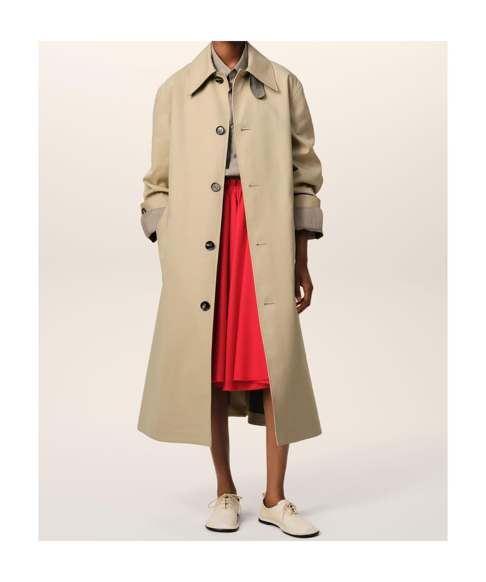 【送料&関税込】Ami Alexandre Mattiussi Beige Trench Coat Wi Trenchcoat AMI Belted Mac Trench Coat UJK505.CO0081 | FLEXDOG