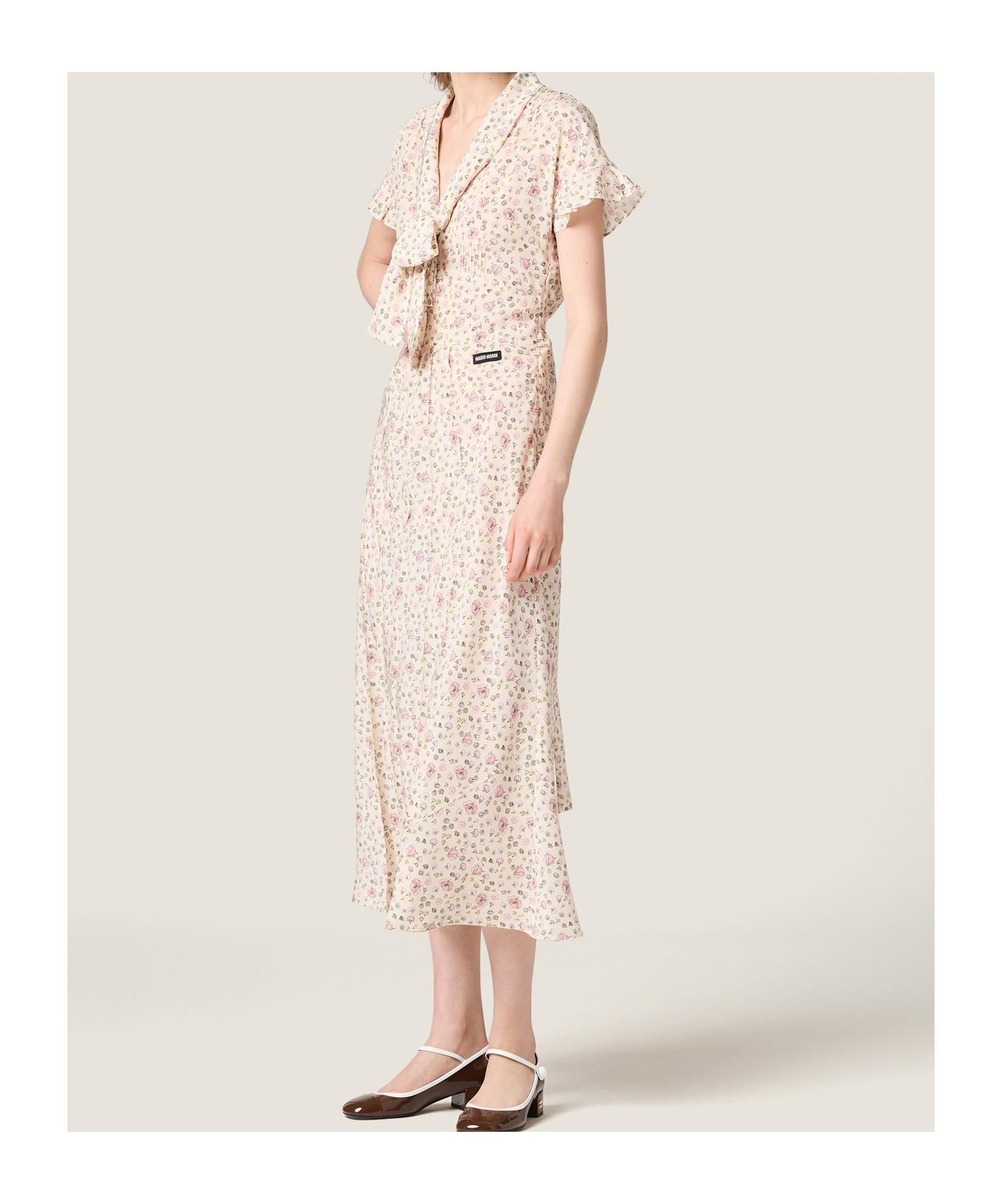 ワンピース MiuMiu Mohair canvas dress Miu Miu Mohair Canvas Dress in Natural | Lyst
