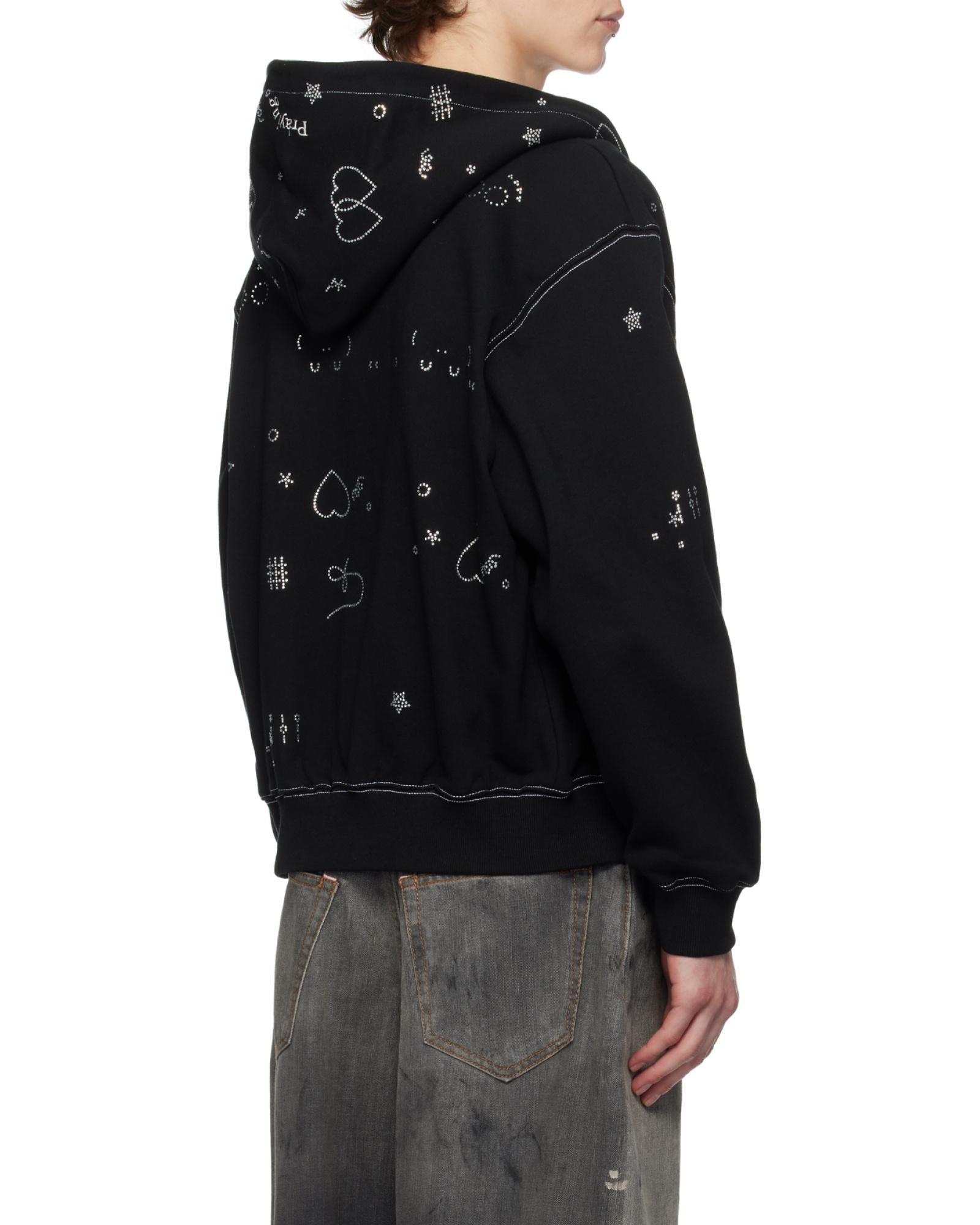 トップス praying 2013 Hoodie Black Black '2013' Hoodie by Praying on Sale