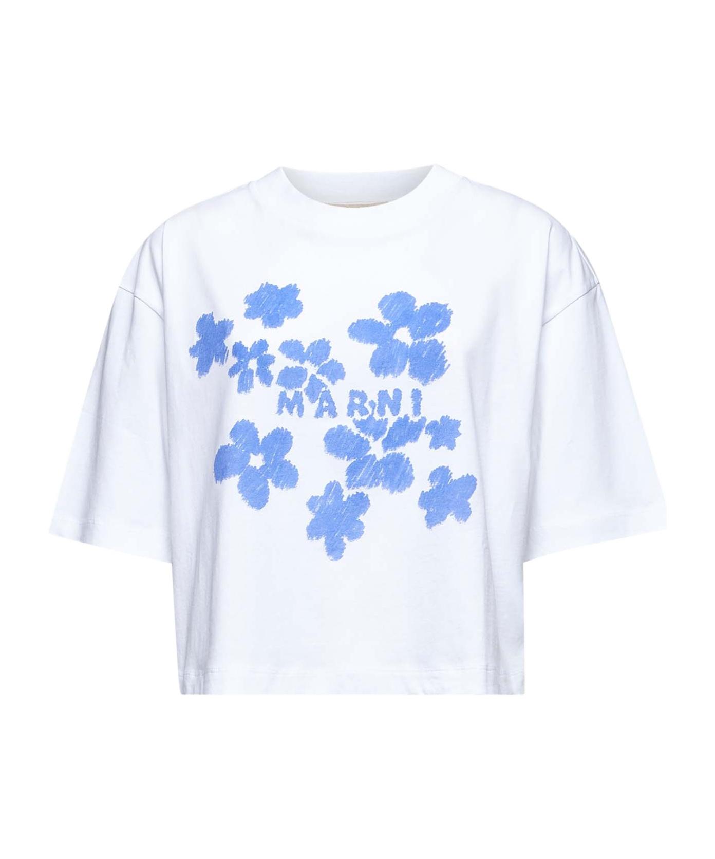【送料&関税込】Marni Daisy Garden Print Jersey T-shirt Daisy Garden print jersey cotton T-shirt | Marni