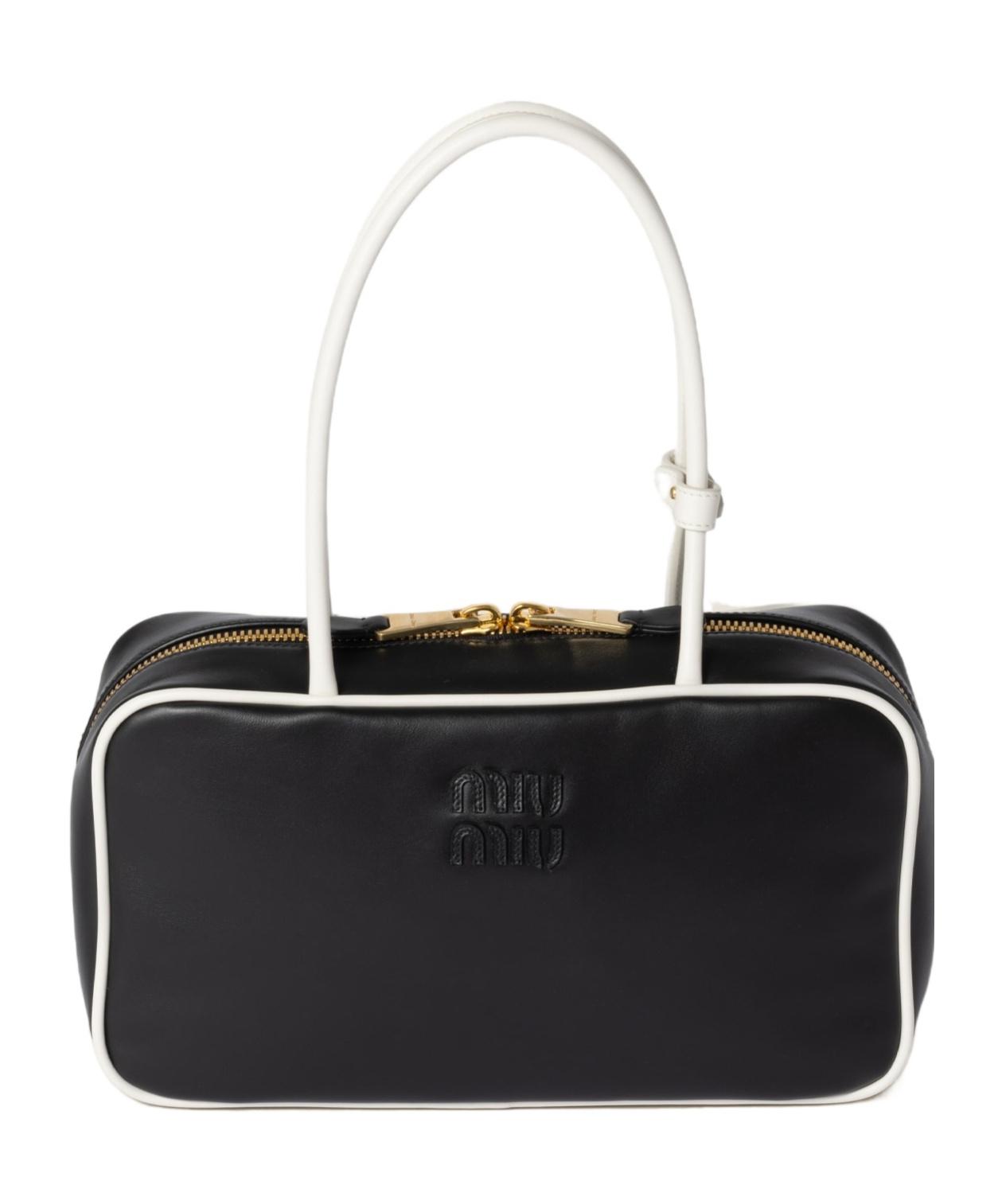 Miu Miu Beau Leather Bag in Black | Lyst