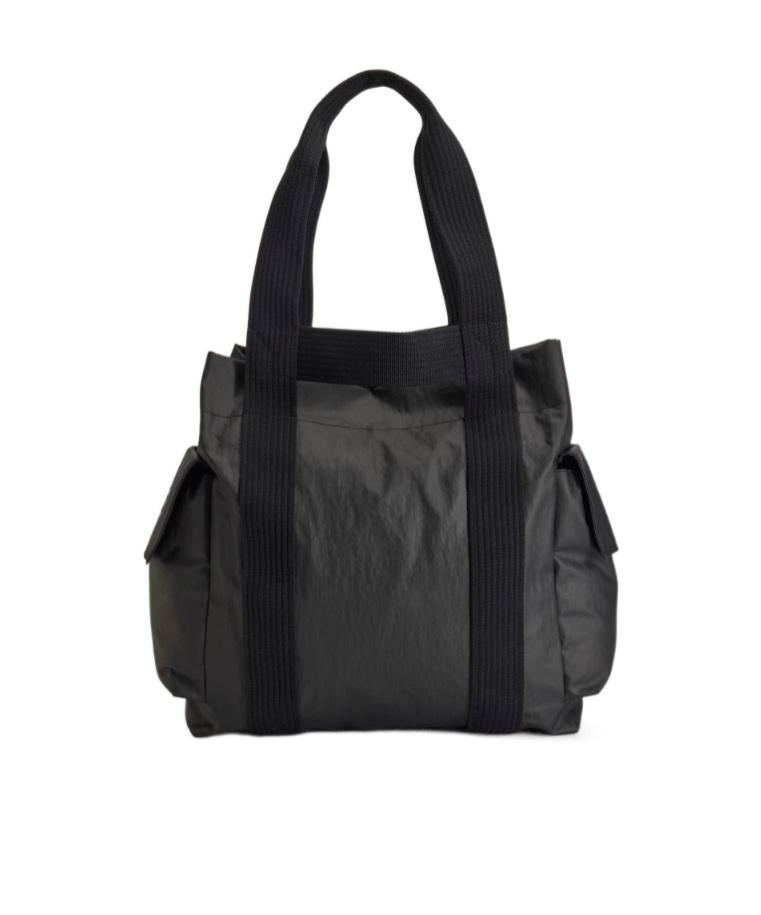 Y-3 Logo Printed Pocket Detailed Tote Bag in Black for Men | Lyst