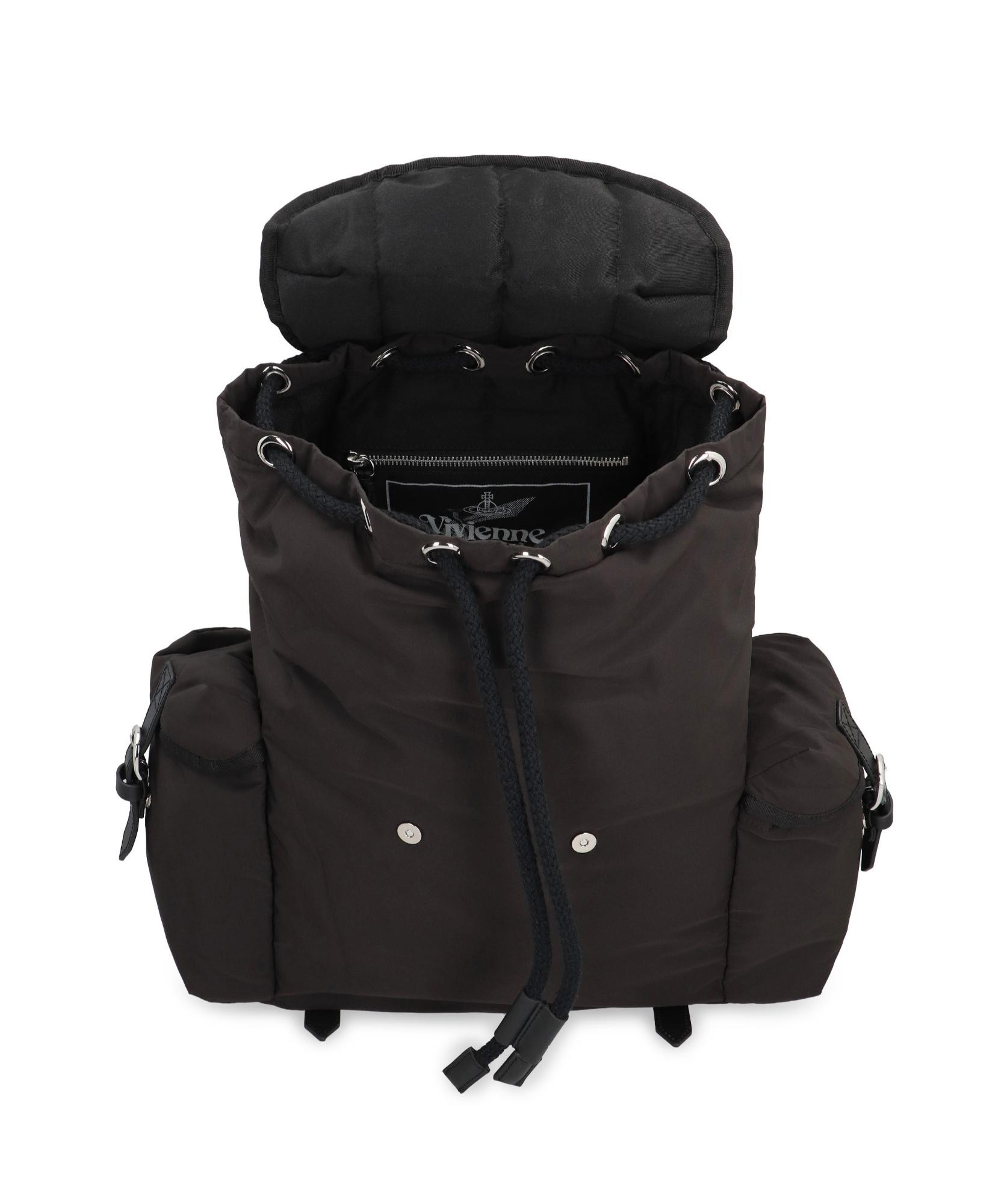 Vivienne Westwood Buckled Backpack in Black | Lyst