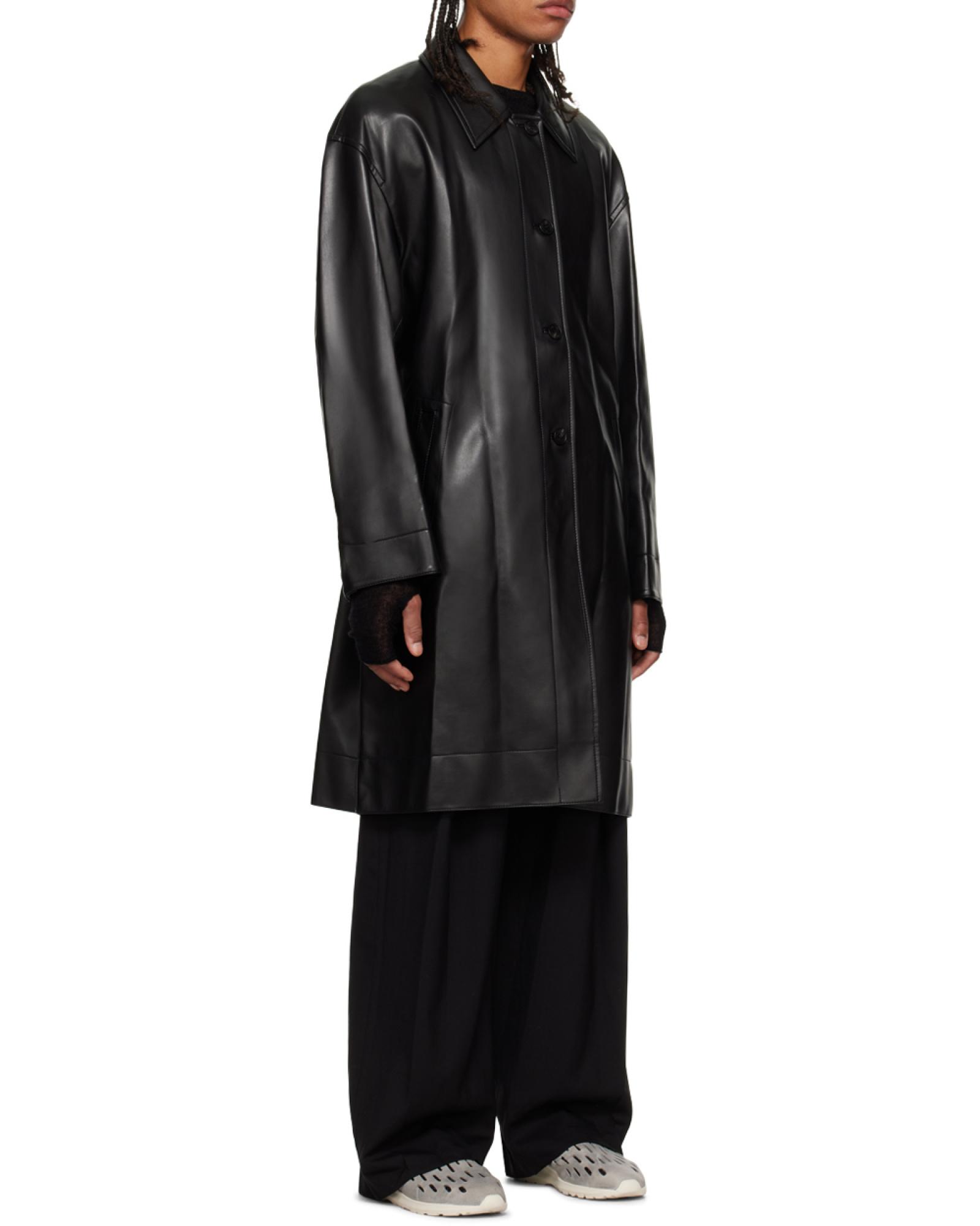 [LOW CLASSIC] / ☆ 24SS OVER FIT BELTED COAT / BLACK LOW CLASSIC Double Long Coat - Black | Garmentory