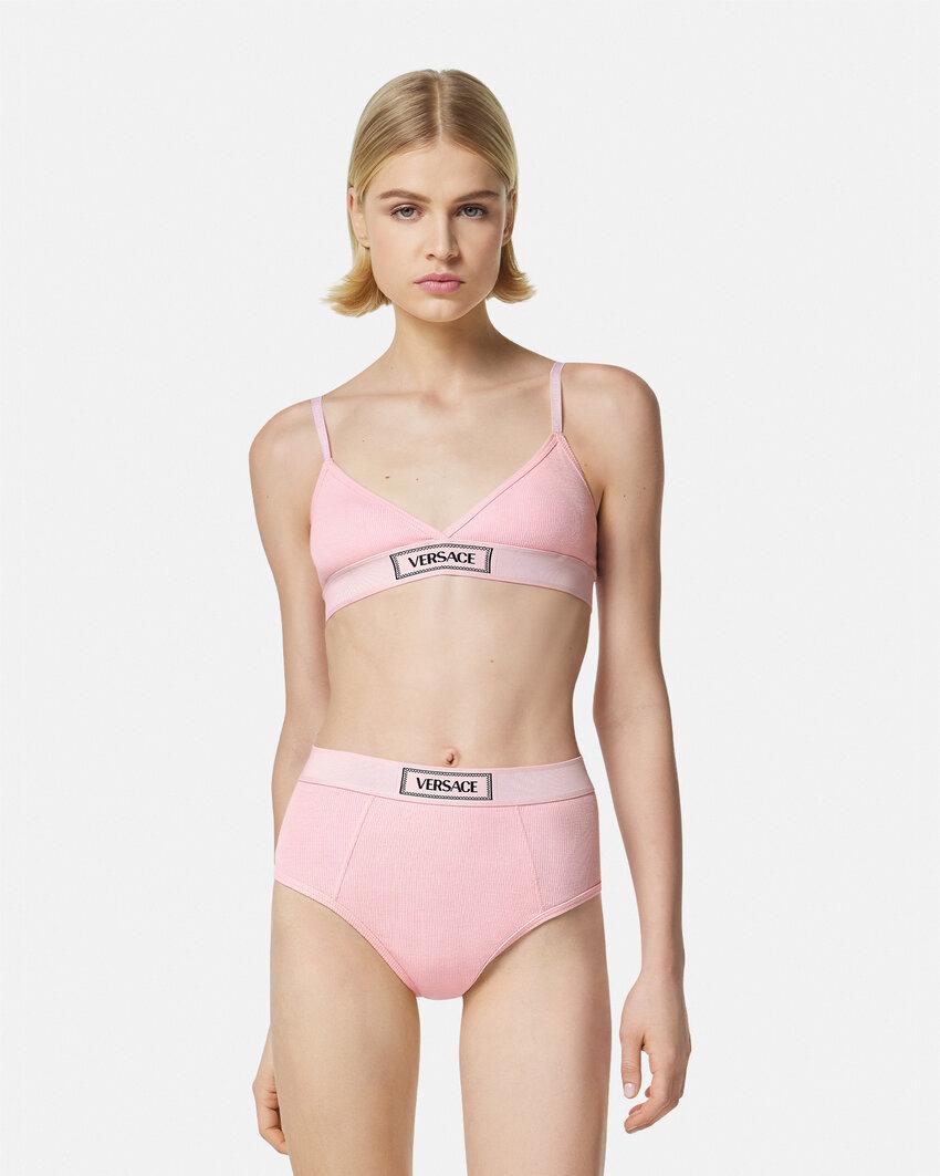 インナー・ルームウェアその他 VERSACE '90s vintage' bra Pink 1990'S GIANNI VERSACE Baby Pink Satin Bra Top Buster Bustier