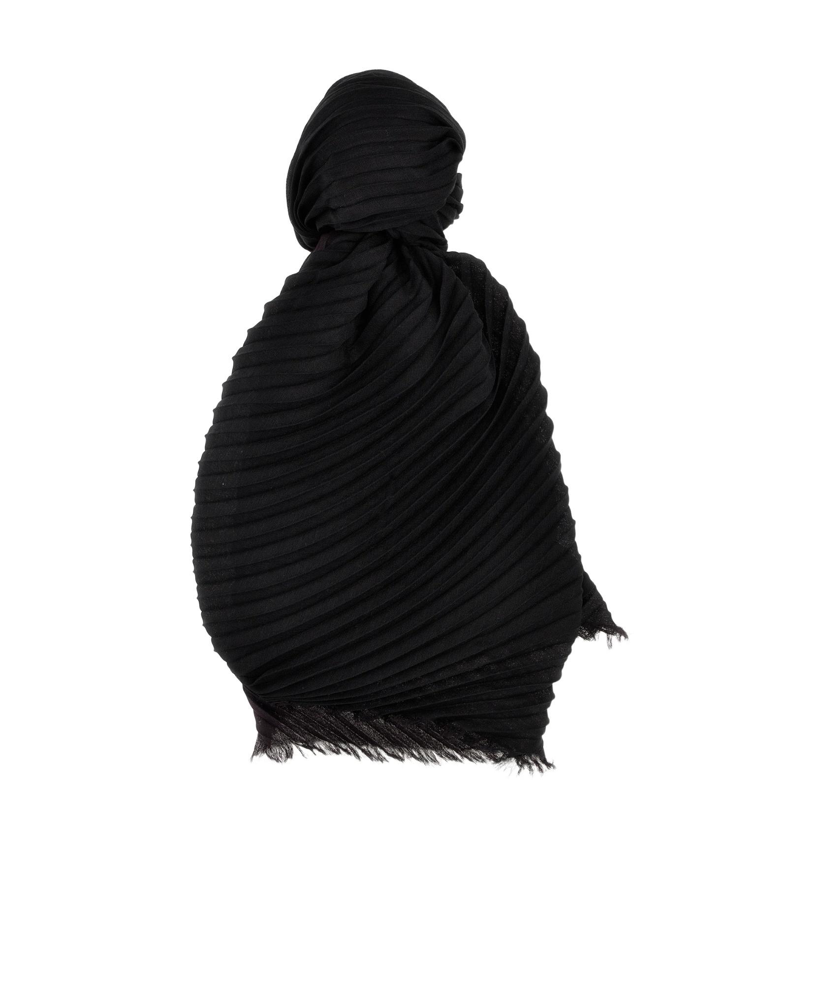 スカーフ ISSEY MIYAKE 'Double Pleats' stole Black Issey Miyake Double Pleats Stole in Black | Lyst