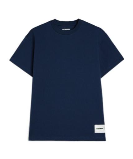 【関税&送料込】Jil Sander Navy Blue Oversize T-Shirt Jil Sander - Oversized Ombré Printed Cotton-Jersey T-Shirt