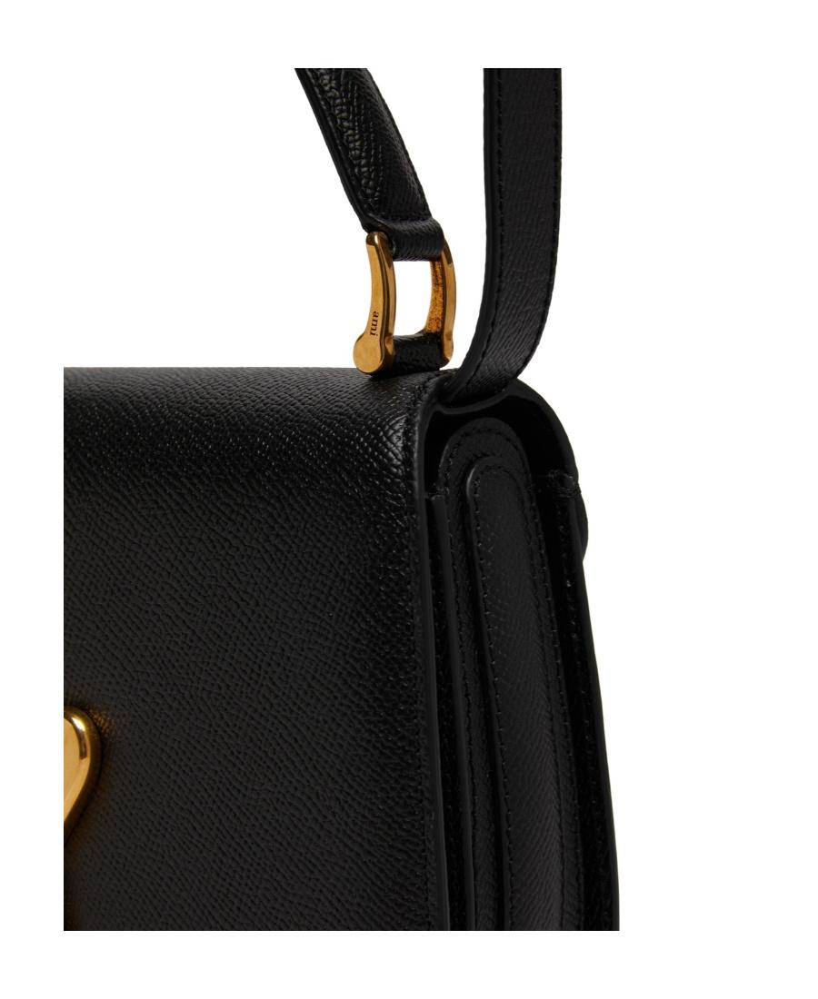【関税&送料込】Ami Paris Leather Shoulder Bag With Monogram AMI Paris Paris Paris Shoulder Bag | Black | FARFETCH