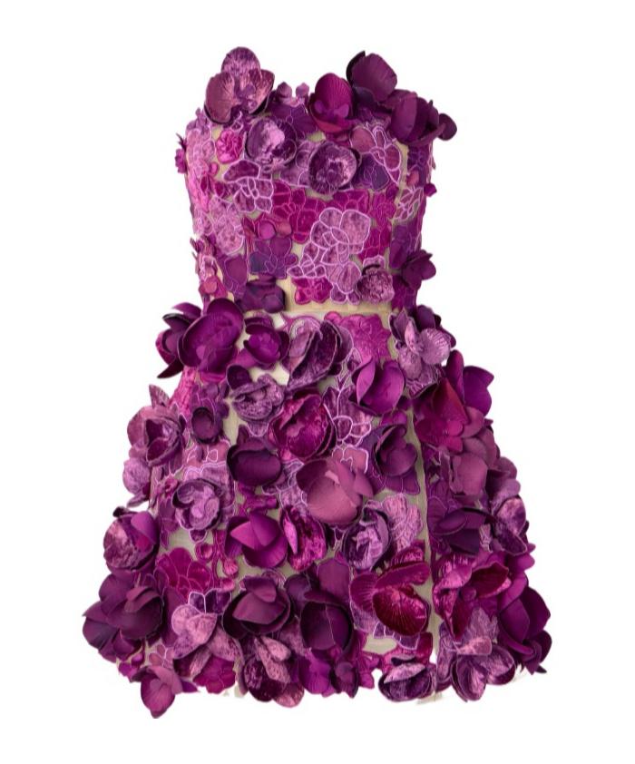 Oscar De La Renta Floral Applique Halter Neck Dresses for Women - Up to 74%  off | Lyst UK