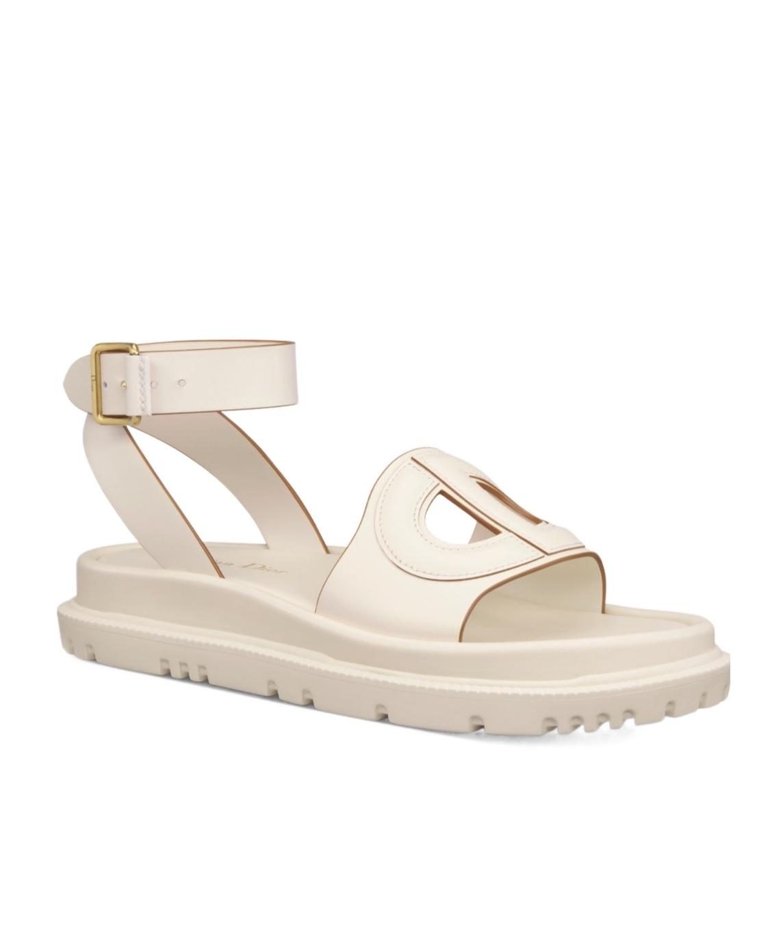 Dior D-Club Sandal in Natural | Lyst