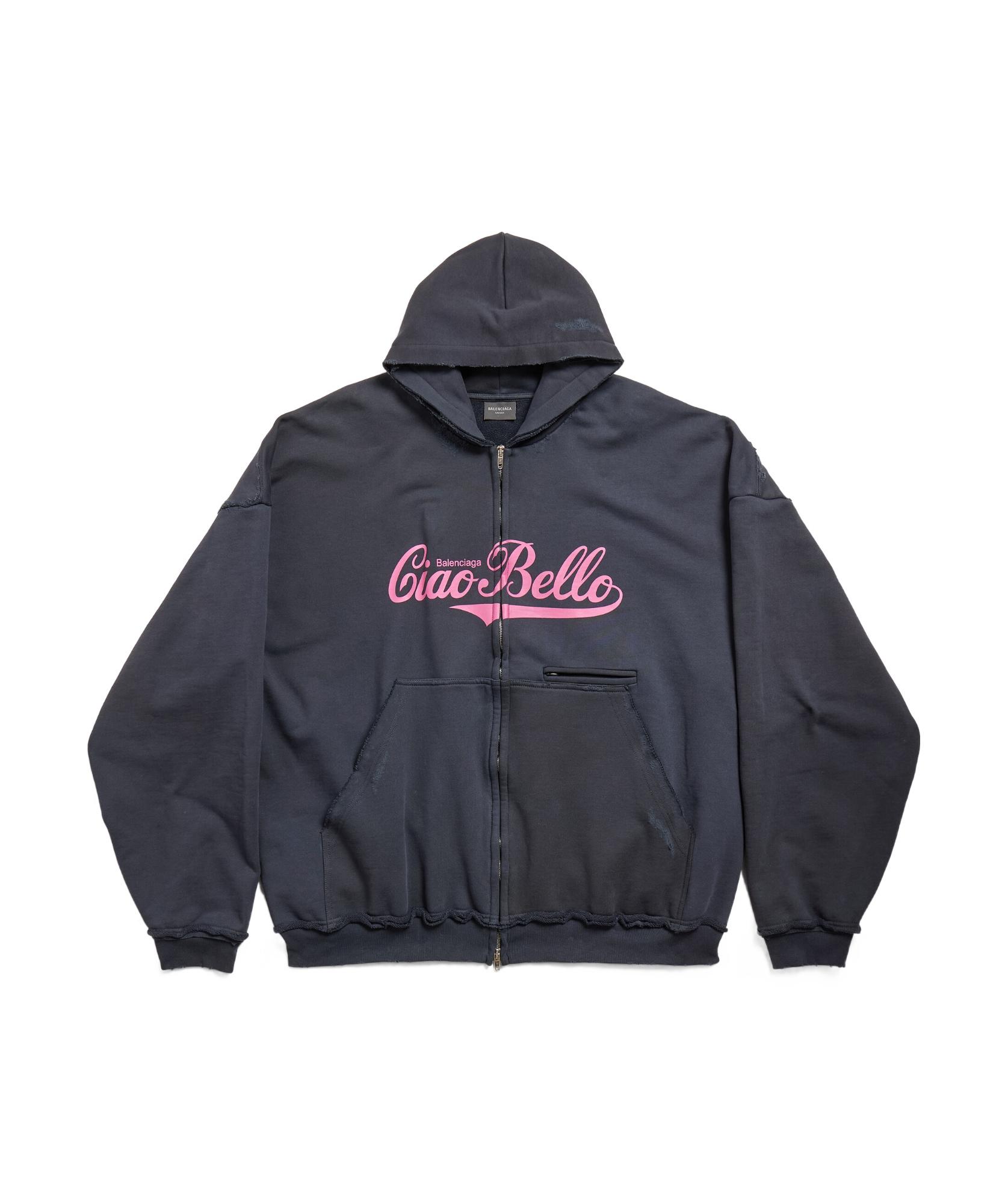 【美品】Balenciaga Ciao Bello Pulled Hoodie Balenciaga Ciao Bello Pulled Hoodie Large Fit in Blue | Lyst