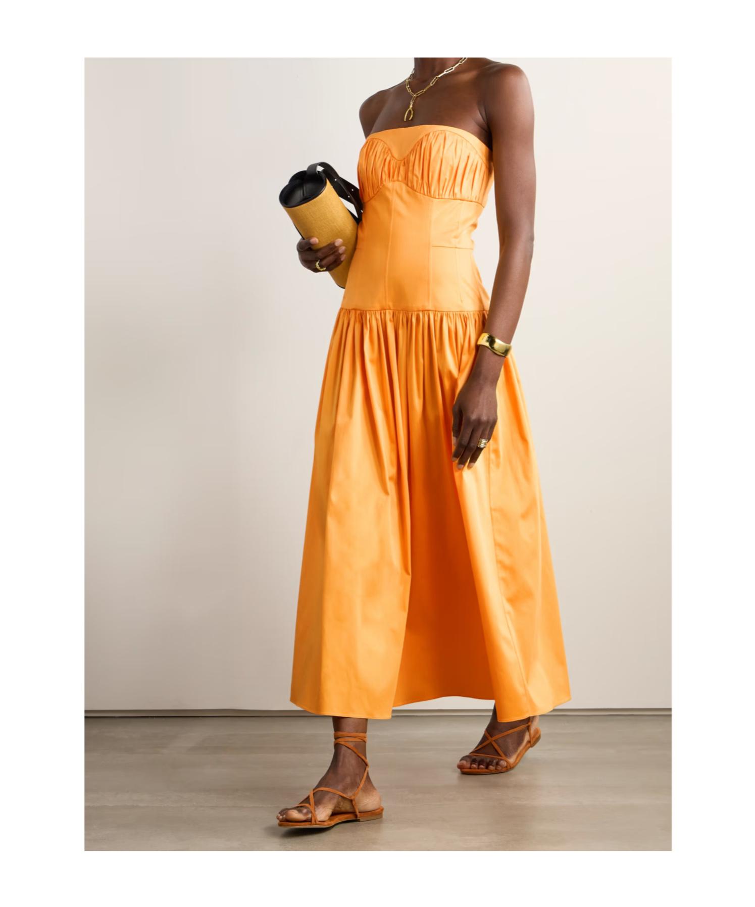 strapless open back dress Eden Strapless Maxi Dress main image 0