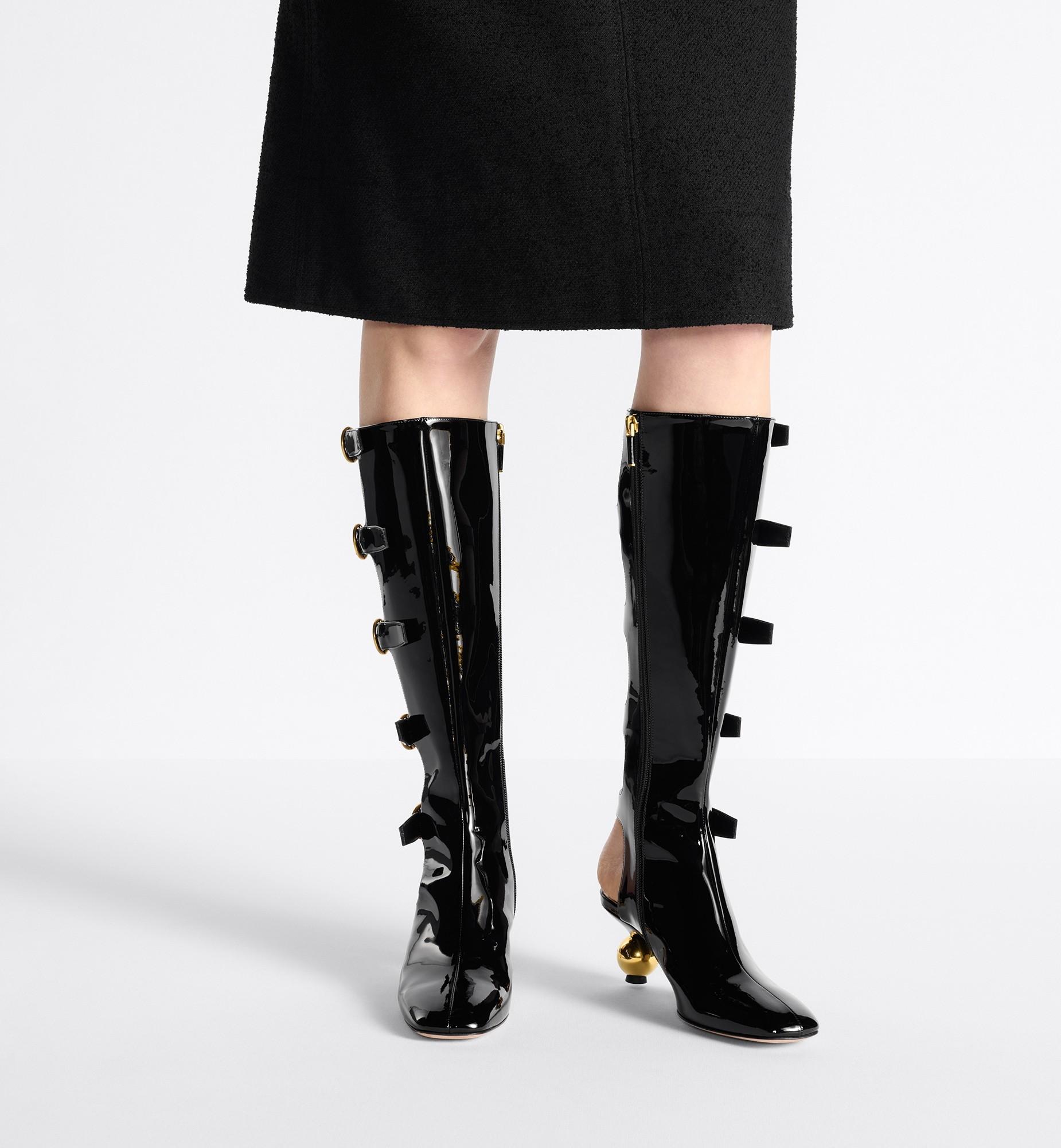 Dior D-Idole High-Heeled Boots in Black | Lyst