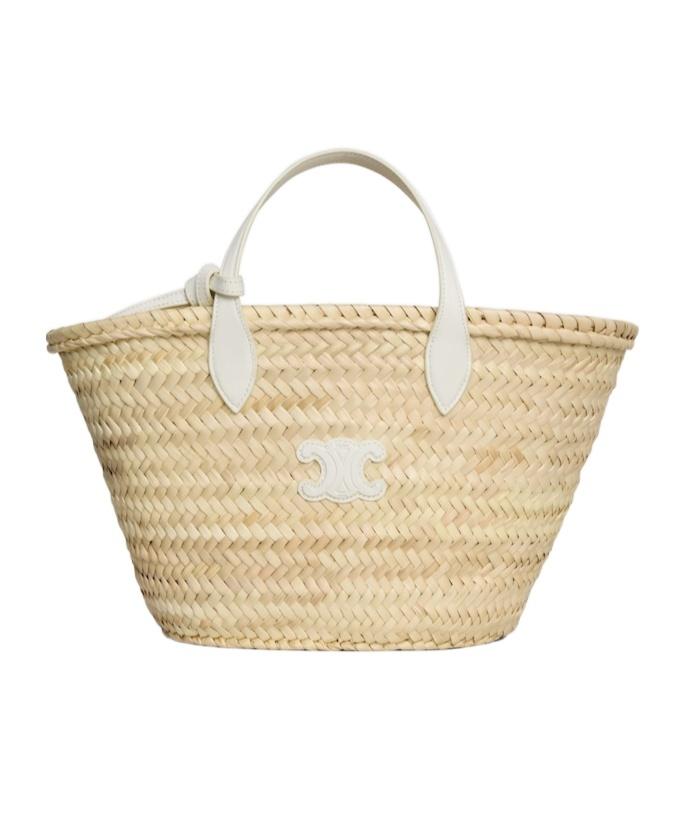 ぐ*み様 CELINE Teen Triomphe かごバッグ ホワイト Celine Teen Triomphe Panier in White | Lyst