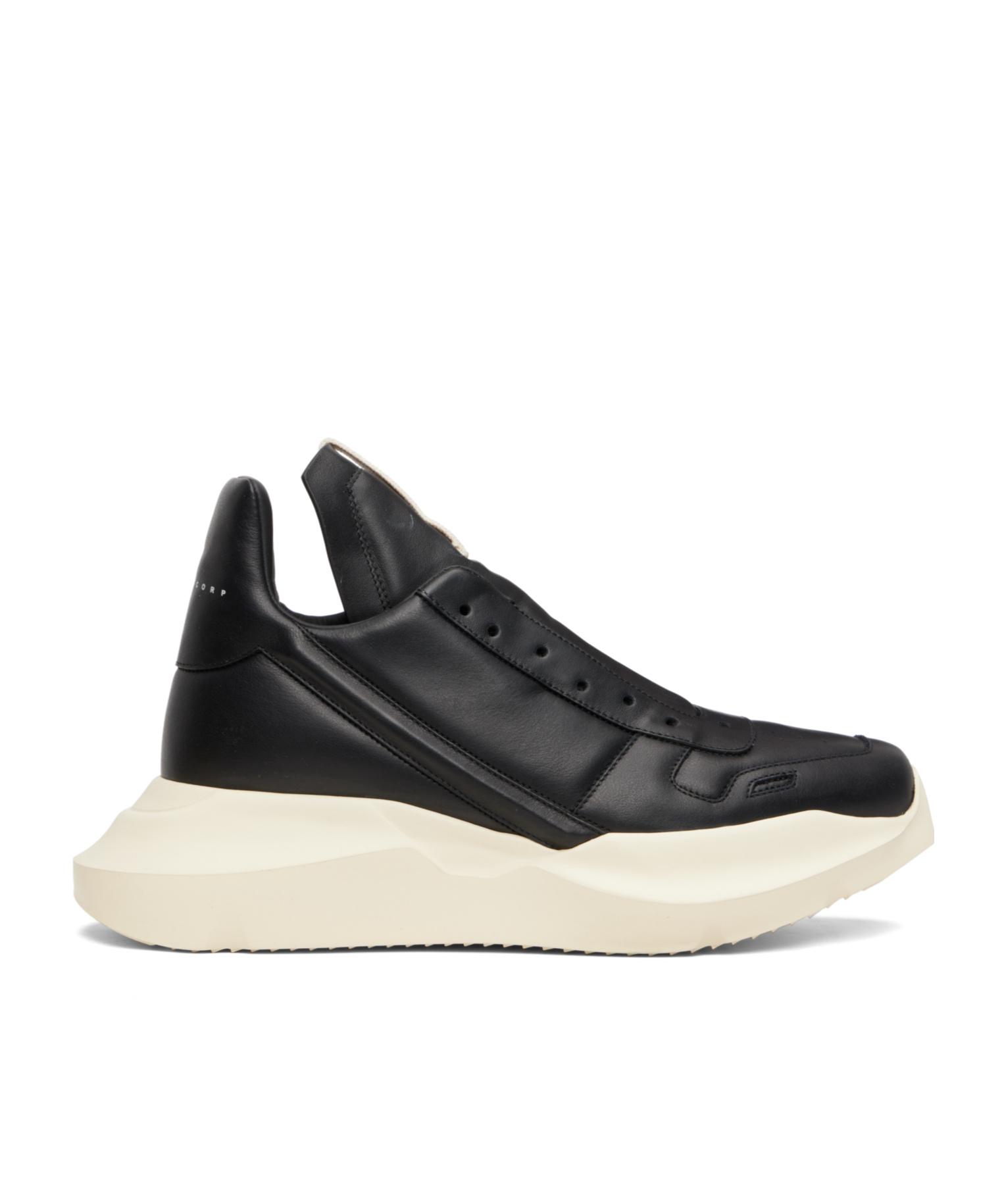 靴 Rick Owens GEO GETH RUNNER Rick Owens Geth Runner high-top Sneakers | Black | FARFETCH
